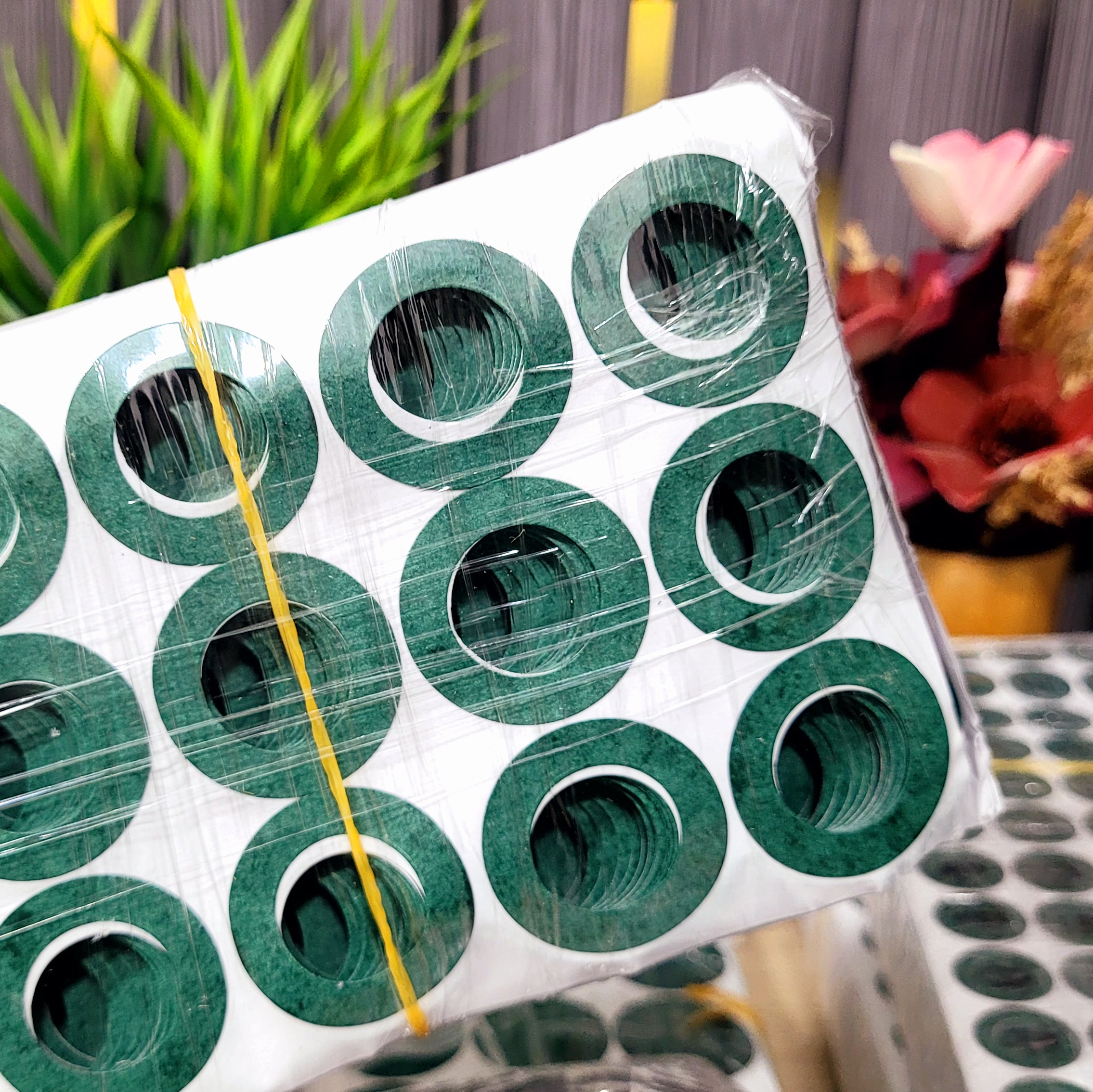 32140 32650 32700 Positive Terminal Green Insulation Ring gasket paper 0.5mm for LiFePO4 Battery