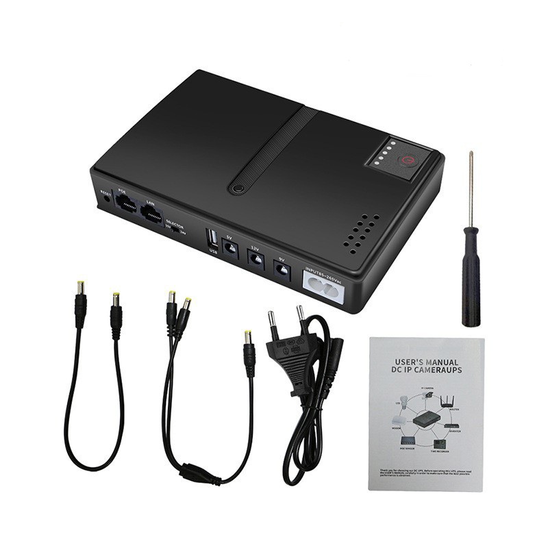 Mini Portable UPS 5V 9V 12V for WiFi Router CCTV Camera With 10,400mAh Battery_img_1