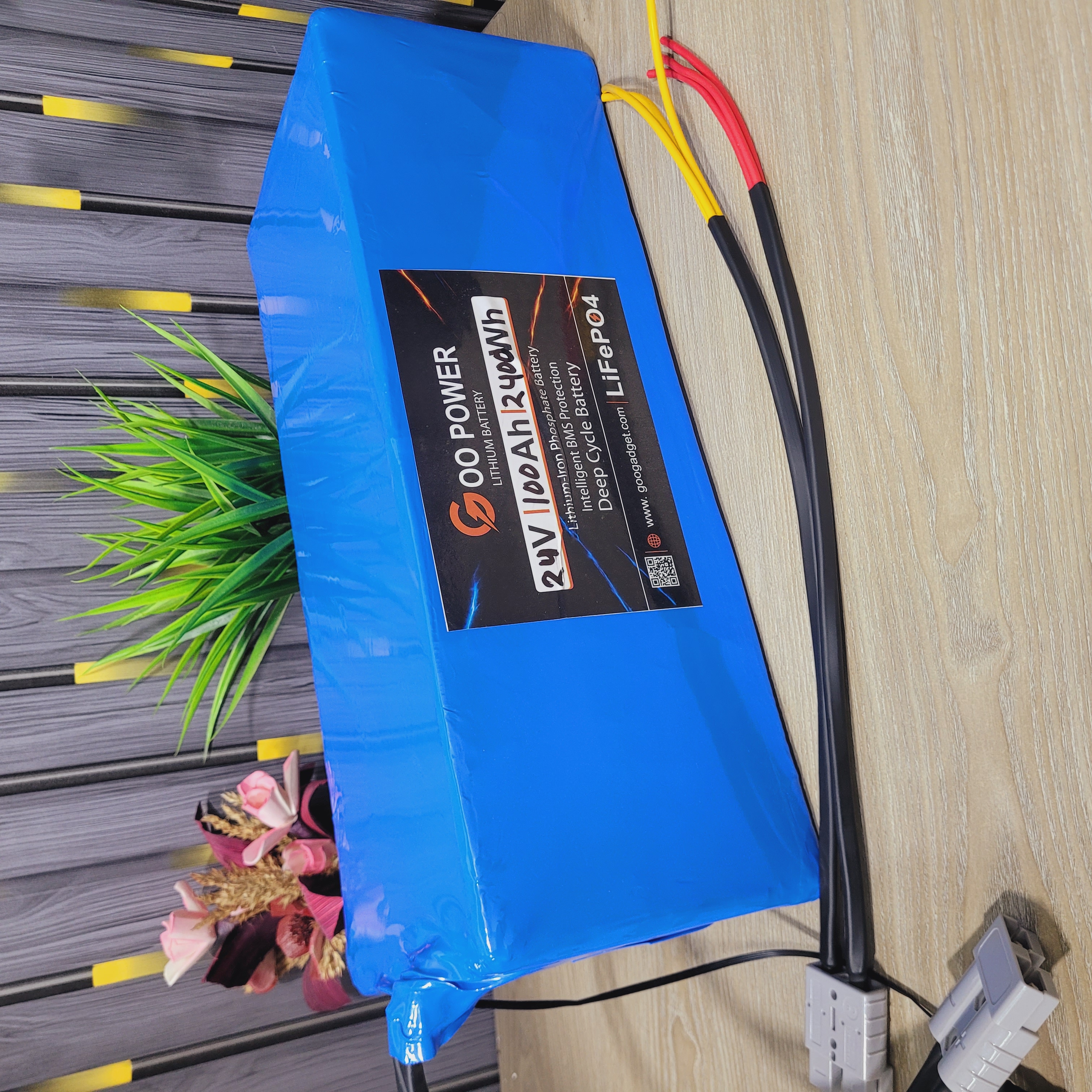 24V 100Ah LiFePO4 Battery Pack with JK 100A/200A Smart BMS and 1A Active Balancer for Solar, UPS & Home IPS_img_1