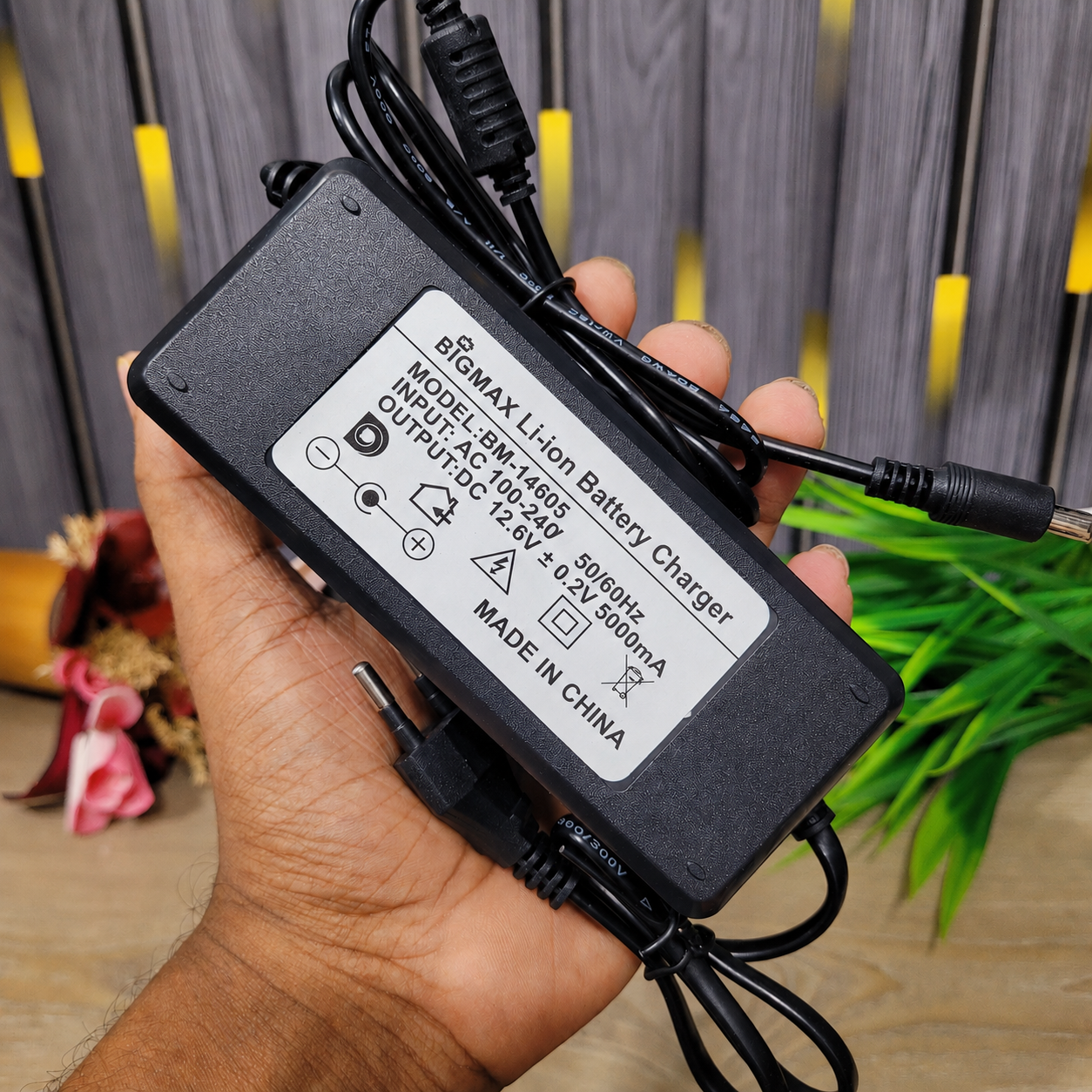 12.6V 5A Lithium-Ion Battery Charger Bigmax for 3S Battery Pack, E-Bike & DIY Projects