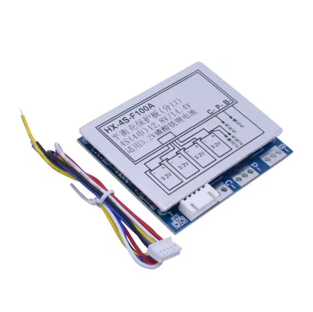 4S 100A LiFePO4 / Lithium-Ion BMS Protection Board with Active Balance Function (12.8V / 14.8V)