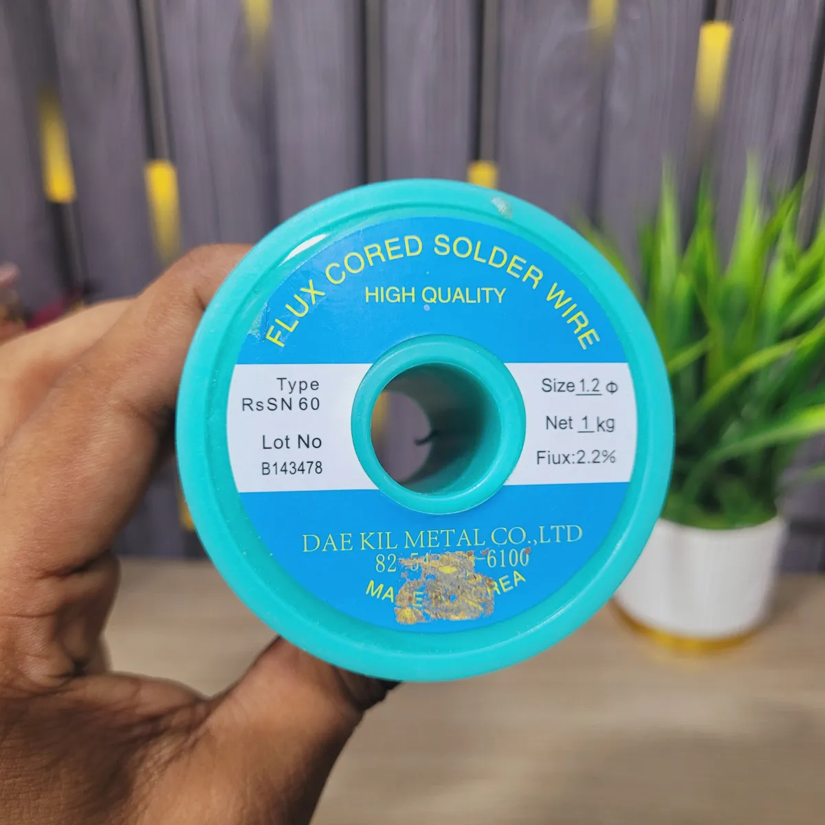 1 Goj 1.2mm RsSn60 Flux Cored Solder Wire 1.2mm (Approx. 8g) – Made in Korea
