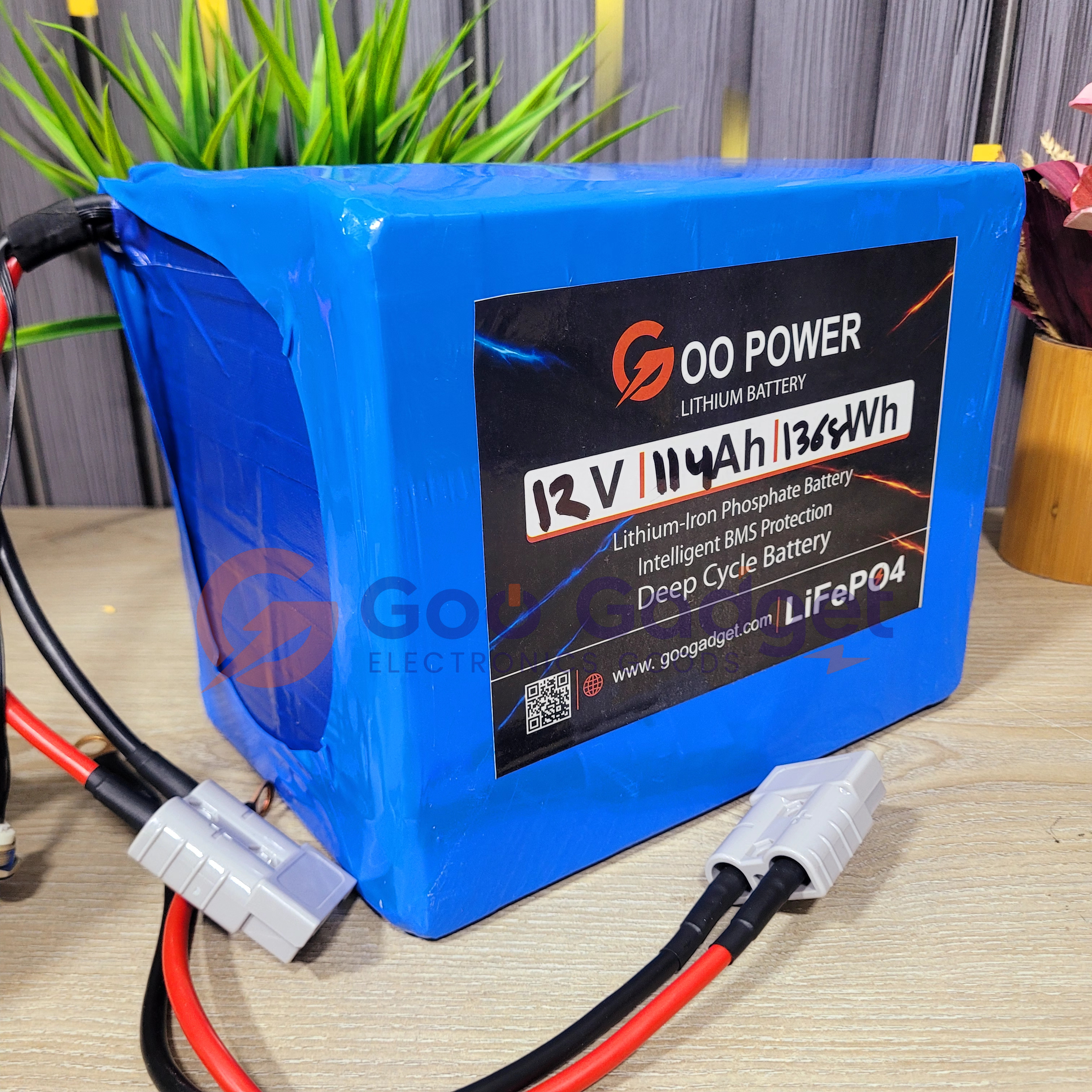 12V 114Ah LiFePO4 Rechargeable Battery Pack with JK 100A Smart BMS & 1A Active Balancer_img_3