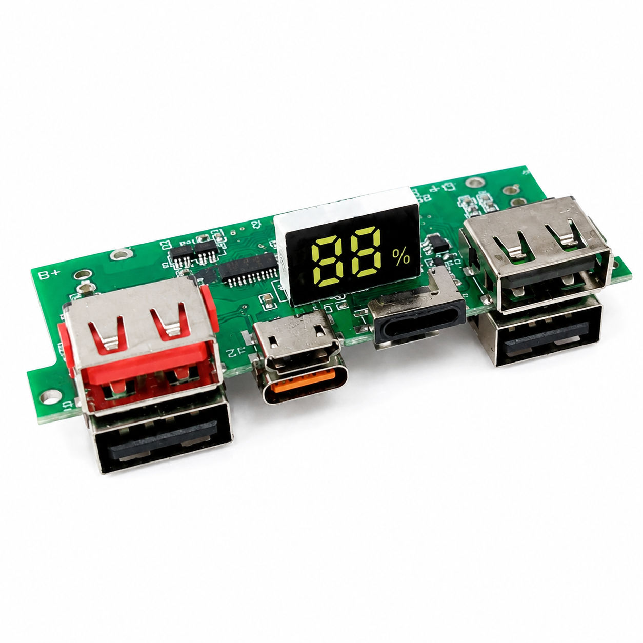 22.5W Fast Charging Power Bank Circuit Board IP5356 Digital Display Multi-Port Type-C