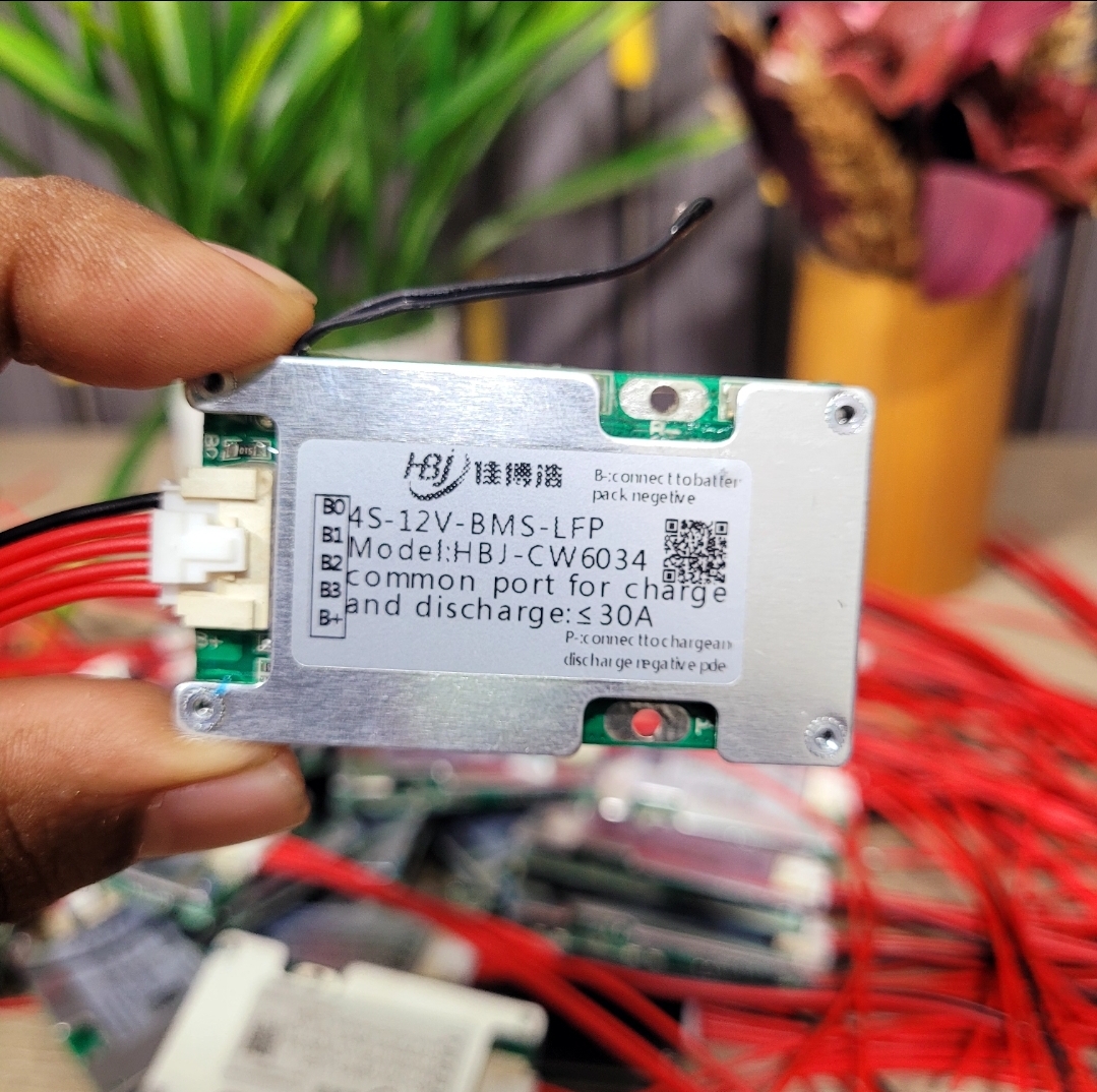 HBJ 4S 30A LiFePO4 LFP Battery BMS With NTC Temperature Sensor