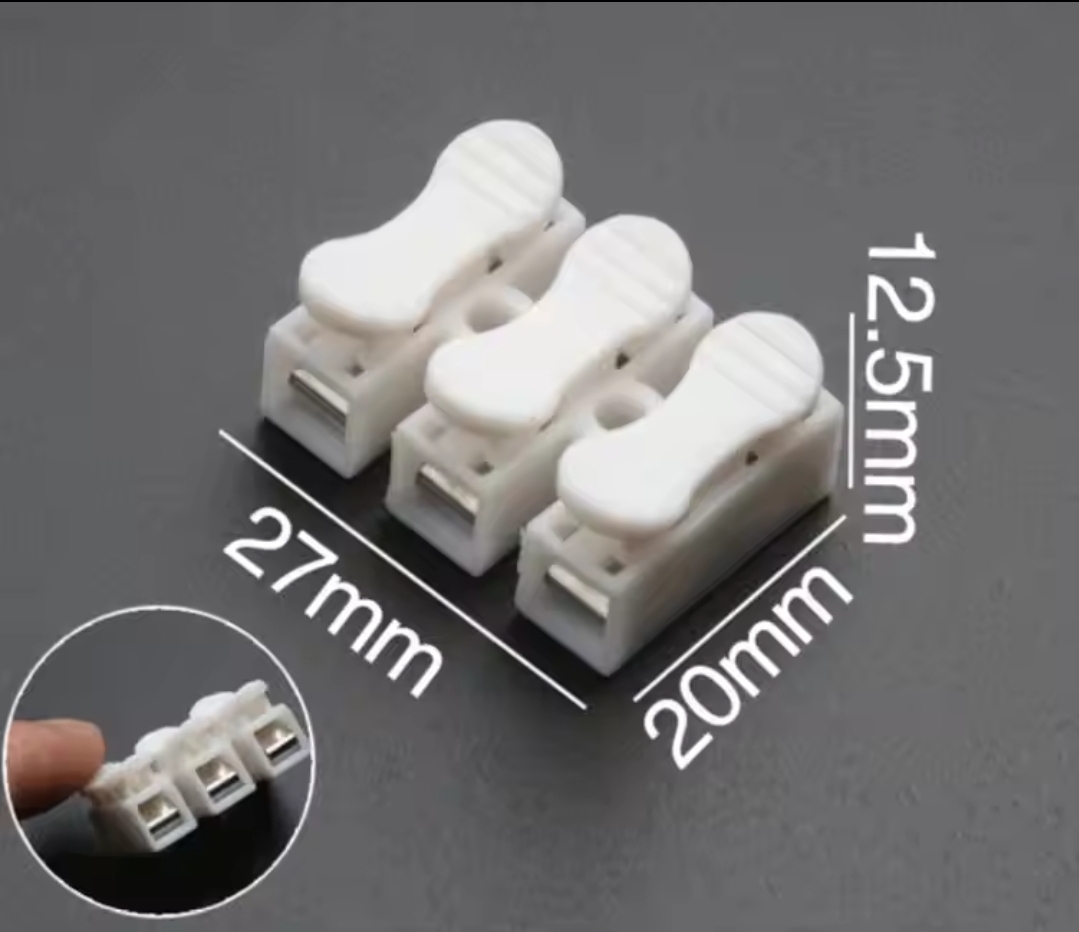 CH3 Quick Splice Lock Wire Connector 3 Channel Lever Lock Cable Connector