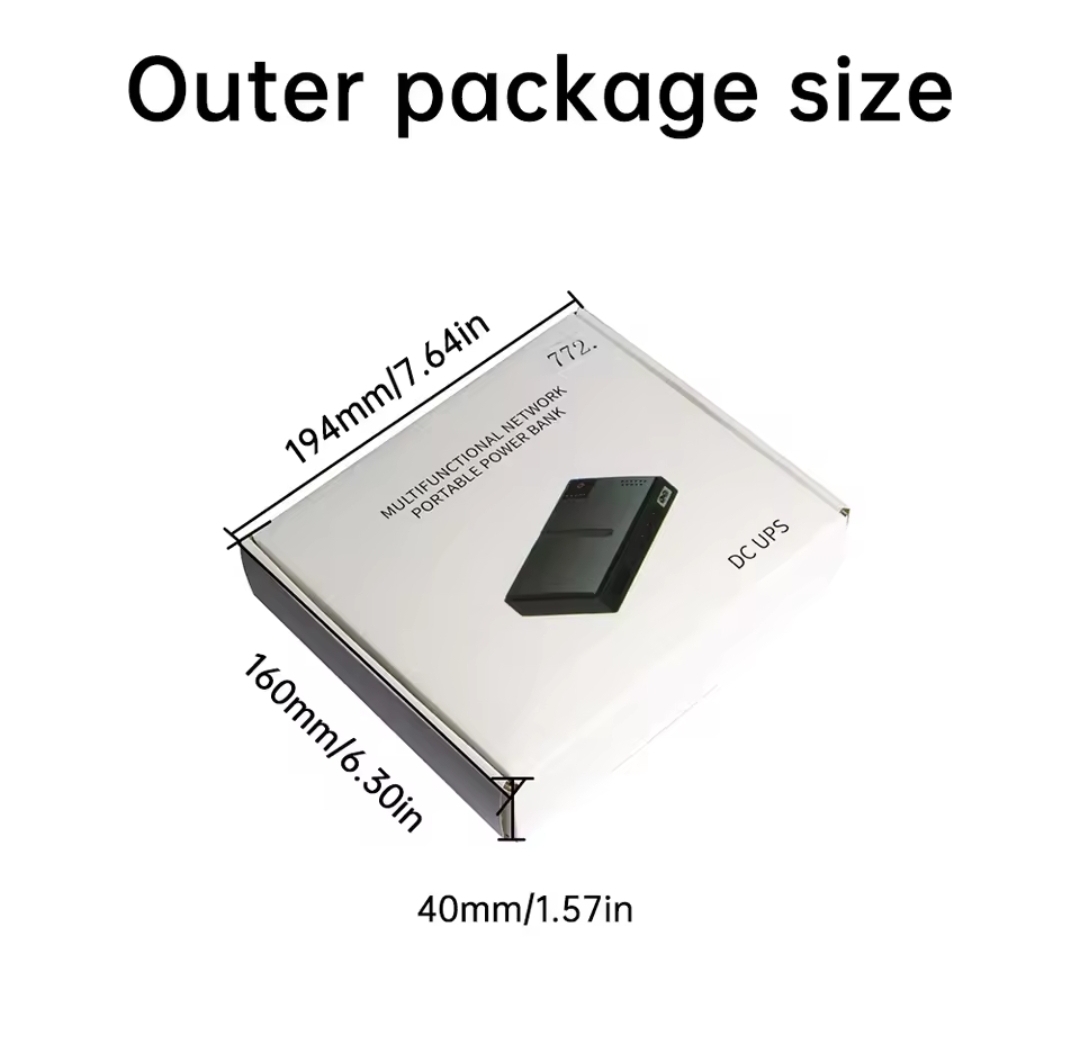 Mini Portable UPS 5V 9V 12V for WiFi Router CCTV Camera With 10,400mAh Battery_img_2