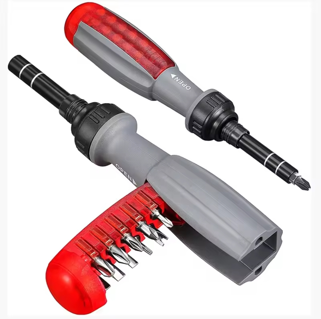 11-in-1 Ratchet Screwdriver Set Telescopic Multi-Bit Repair Tool Kit