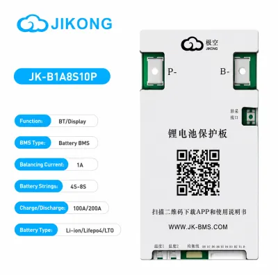 4S–8S 100A/200A JK Smart BMS 1A Active Balance Battery Protection Board JK-B1A8S10P_img_0