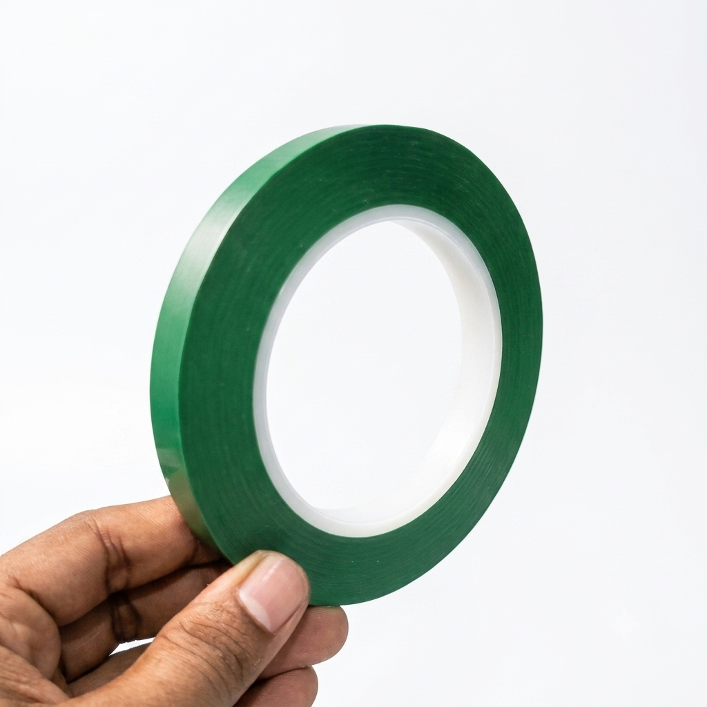 Green High Temperature PET / Polyimide Thermal Insulation Tape (10mm / 1cm Width)