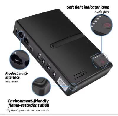 Mini Portable UPS 5V 9V 12V for WiFi Router CCTV Camera without Battery_img_4