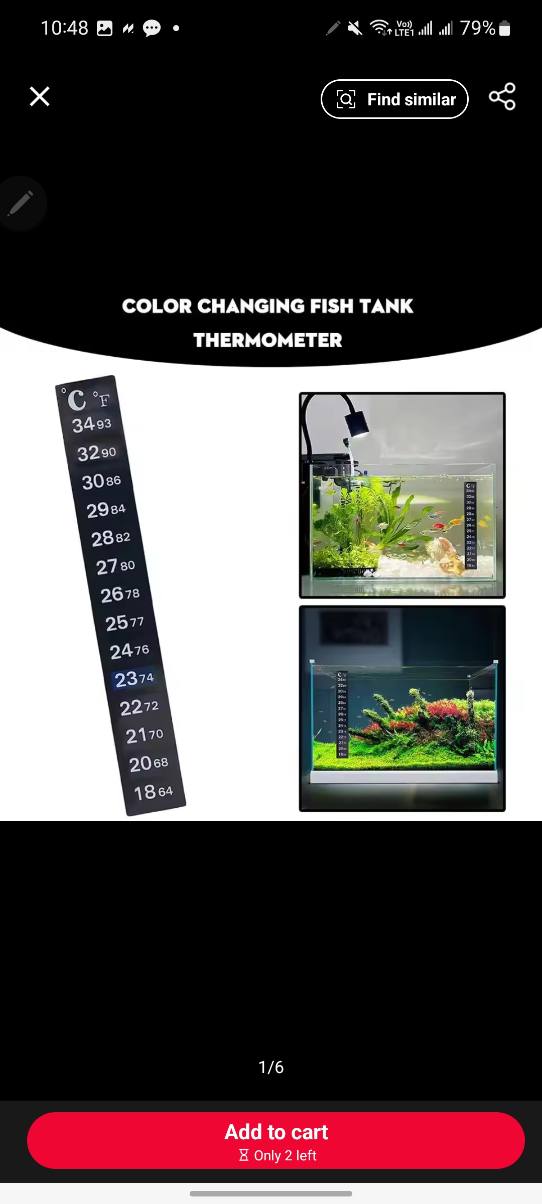 18–34°C Self Adhesive Temperature Indicator Sticker for Electronics, Aquarium, Coffee Mug and Water Bottle_img_2