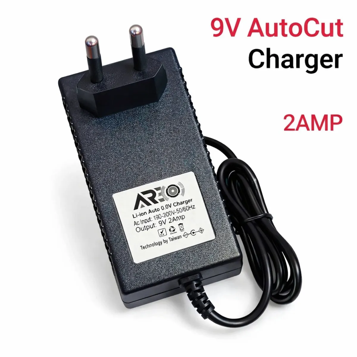 9V 2A Auto Cut Li-ion Battery Charger Adapter
