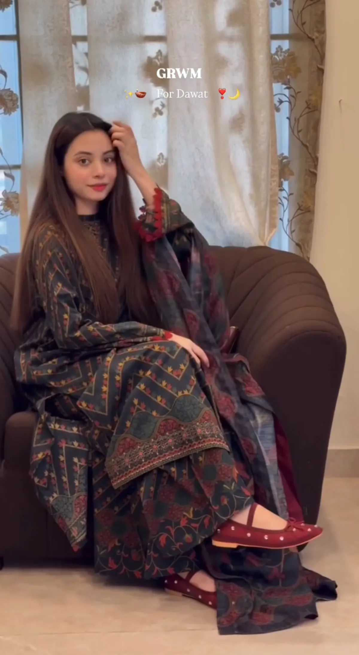 Royal Ethnic Printed Three Piece