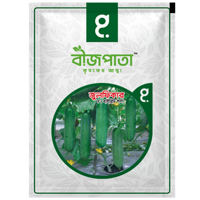 জুলফিকার এফ১ হাইব্রিড শসা বীজ। Zulfikar F1 Hybrid Cucumber Seeds