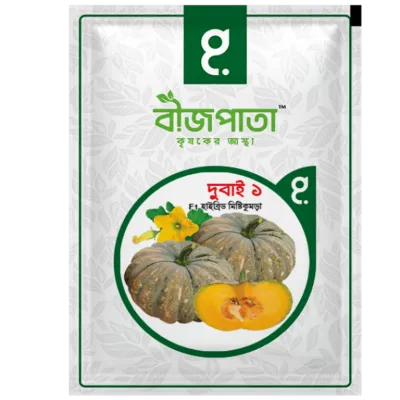 দুবাই ১ এফ১ হাইব্রিড মিষ্টিকুমড়া বীজ। Dubai 1 F1 Hybrid Pumpkin Seeds_img_0