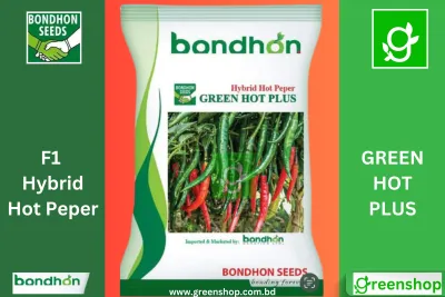 হাইব্রিড মরিচ গ্রীন হট প্লাস  । Hybrid Hot plus Peper Green Hot Seeds_img_0