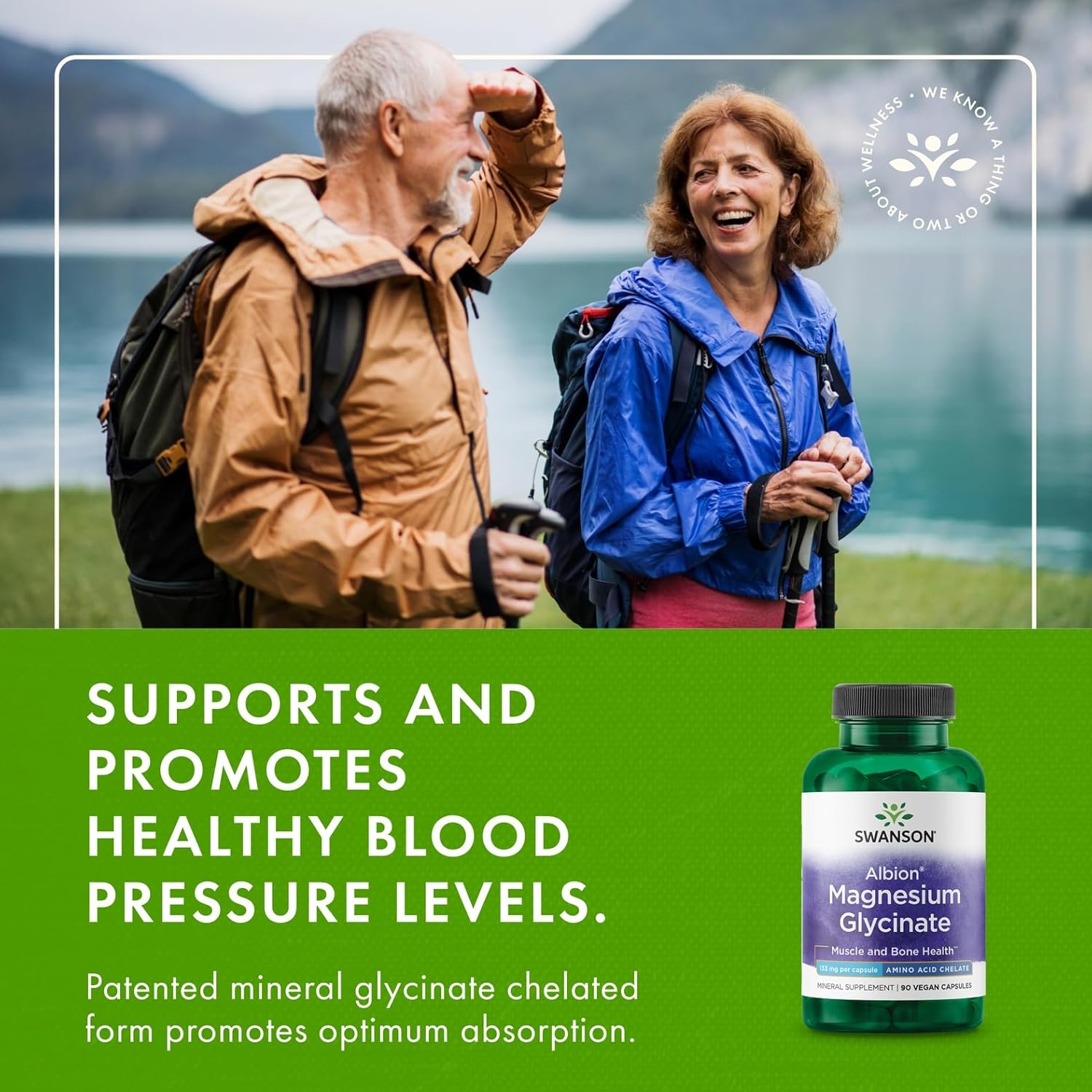 Swanson Albion Chelated Magnesium Glycinate - 90 Capsules - Made in USA_img_3