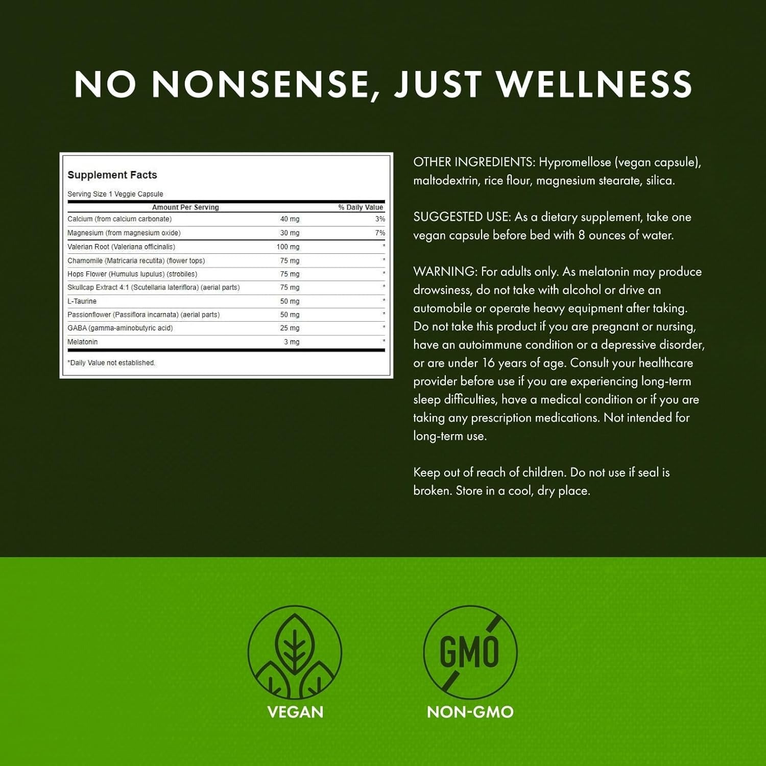 Swanson Sleep Essentials Includes GABA and Melatonin - 60 Capsules - Made in USA_img_2