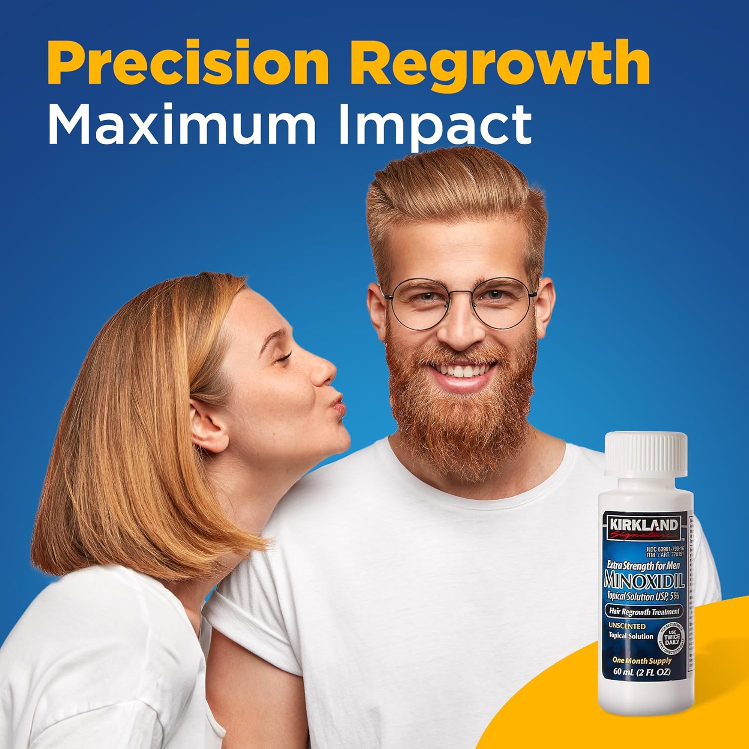 Kirkland Minoxidil 5% For Beard & Hair Growth (One Month Supply/Six Months Supply) Made in USA_img_2