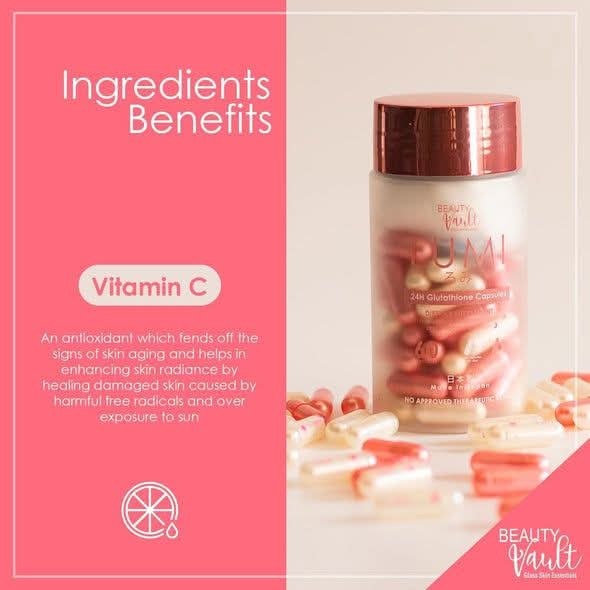 BEAUTY VAULT LUMI 24H Glutathione - 60 Capsules 1 Box - Made in Japan_img_4