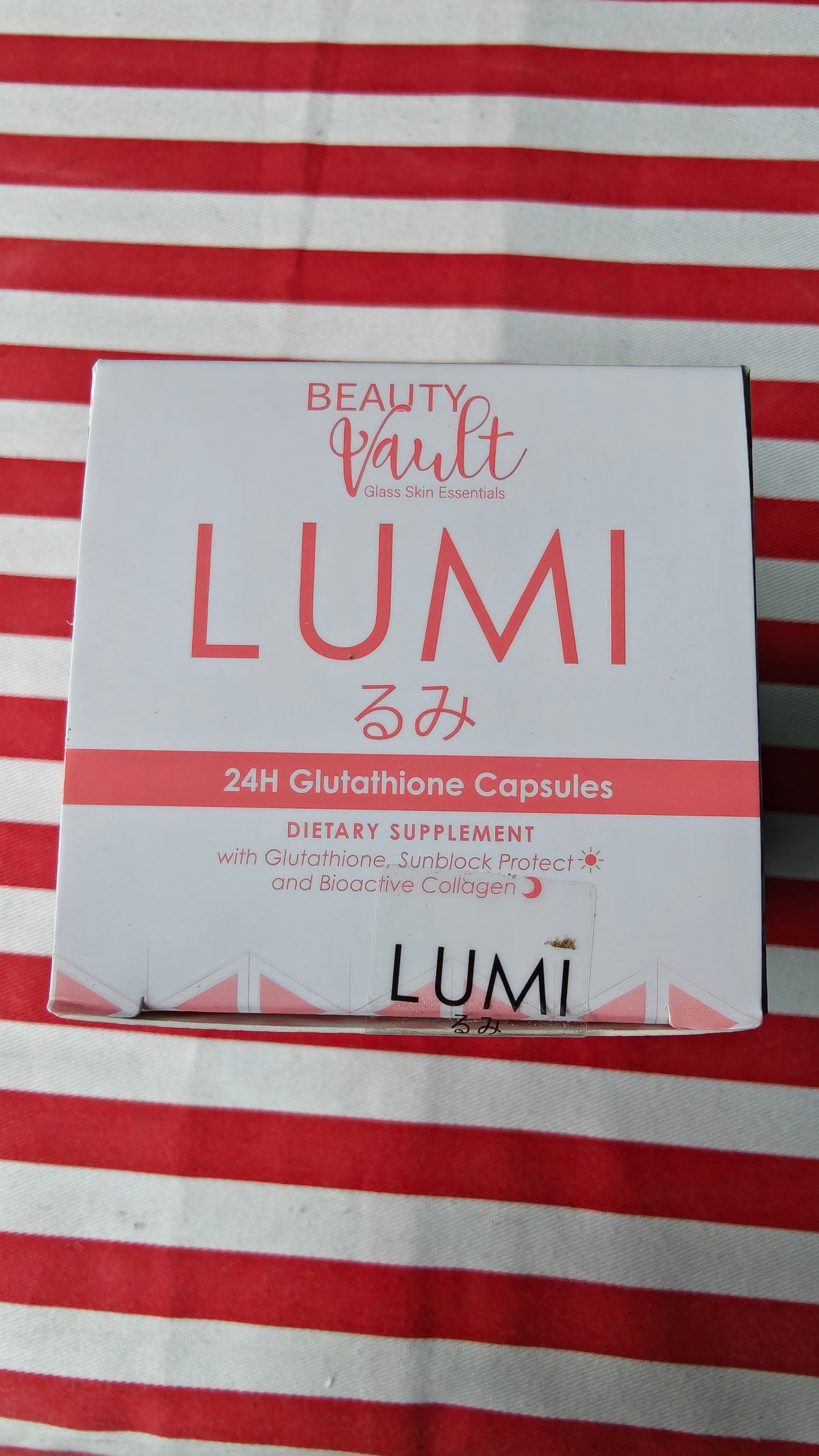 BEAUTY VAULT LUMI 24H Glutathione - 60 Capsules 1 Box - Made in Japan_img_11