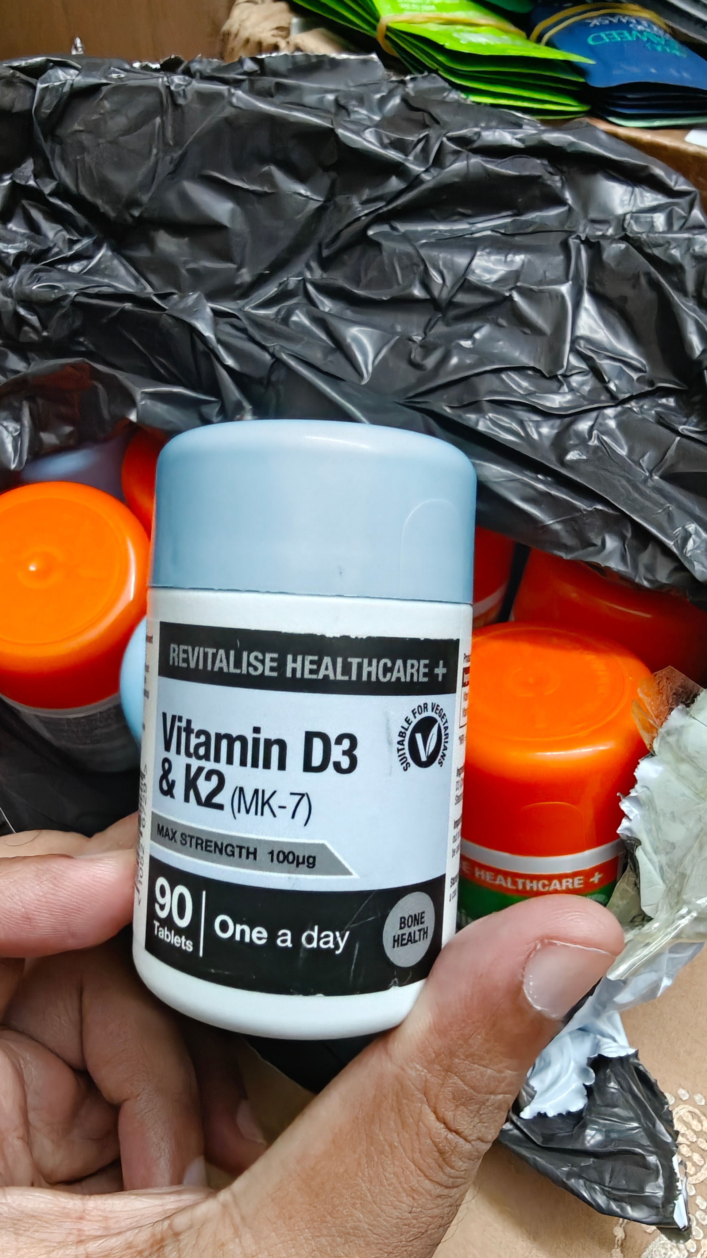 Revitalise Healthcare+ Vitamin D3 & K2 (MK-7) 90 Tablets - Made in UK_img_2