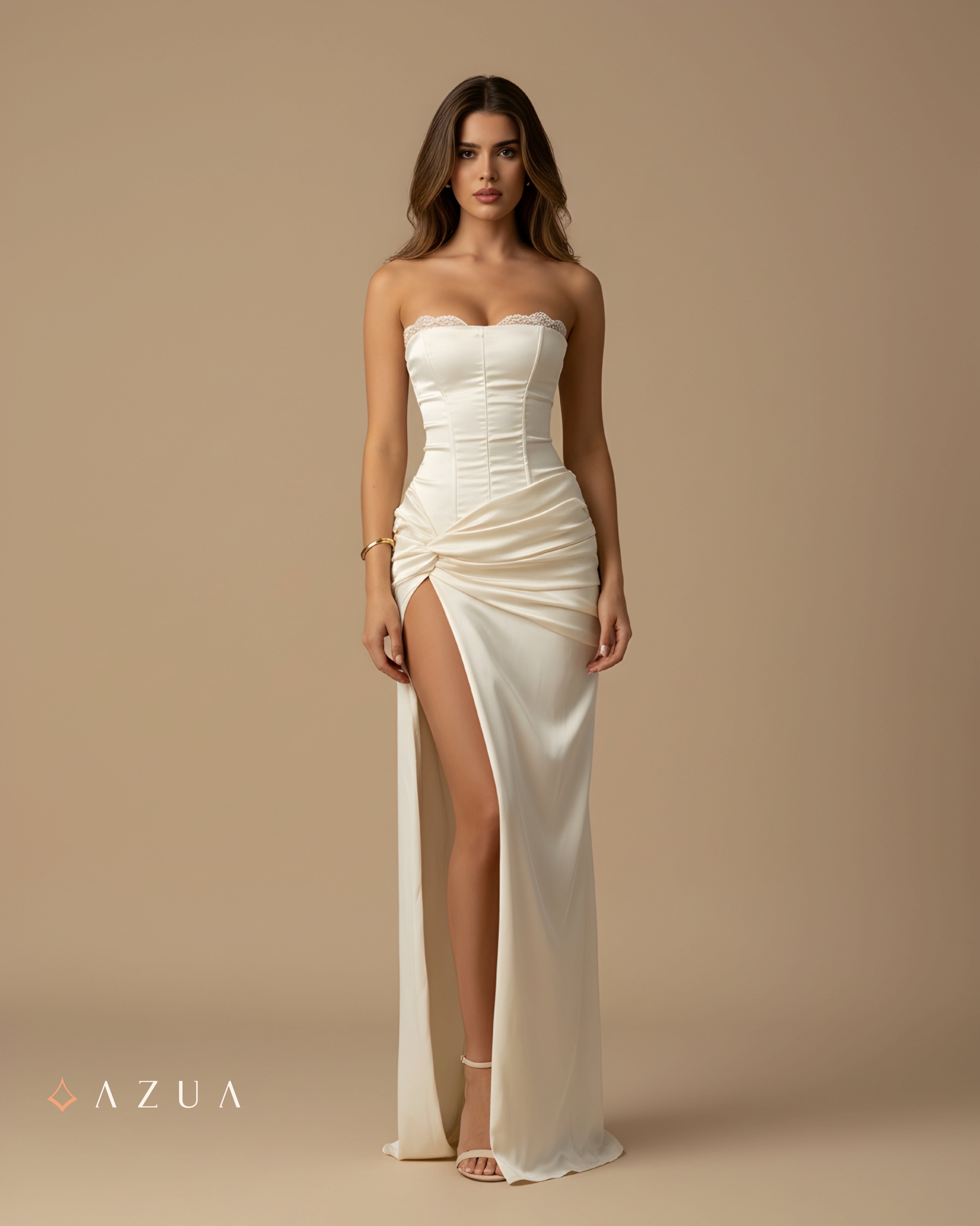 Carmenne Maxi Dress ivory