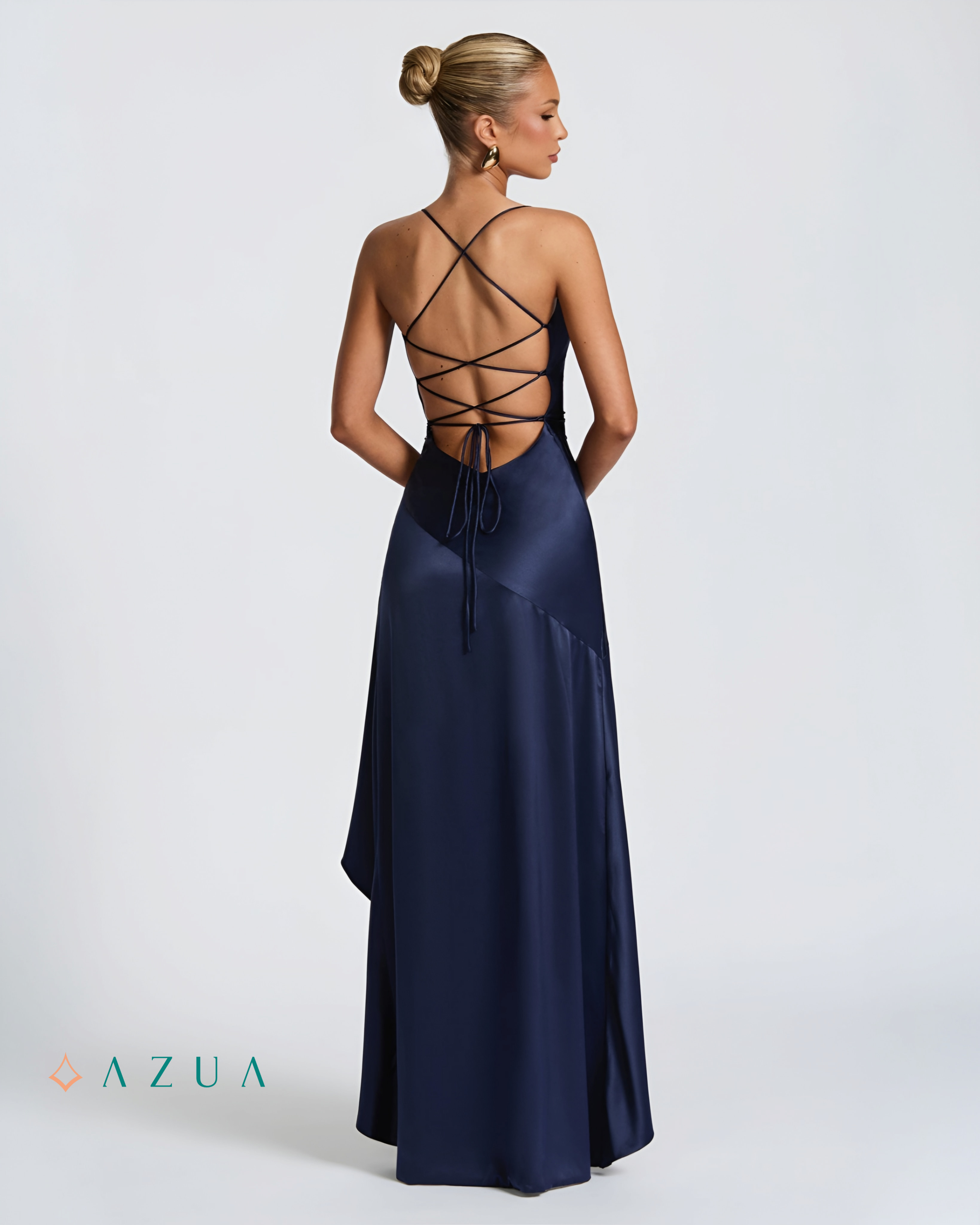 Spaghetti Straps Satin Prom Dresses_img_4