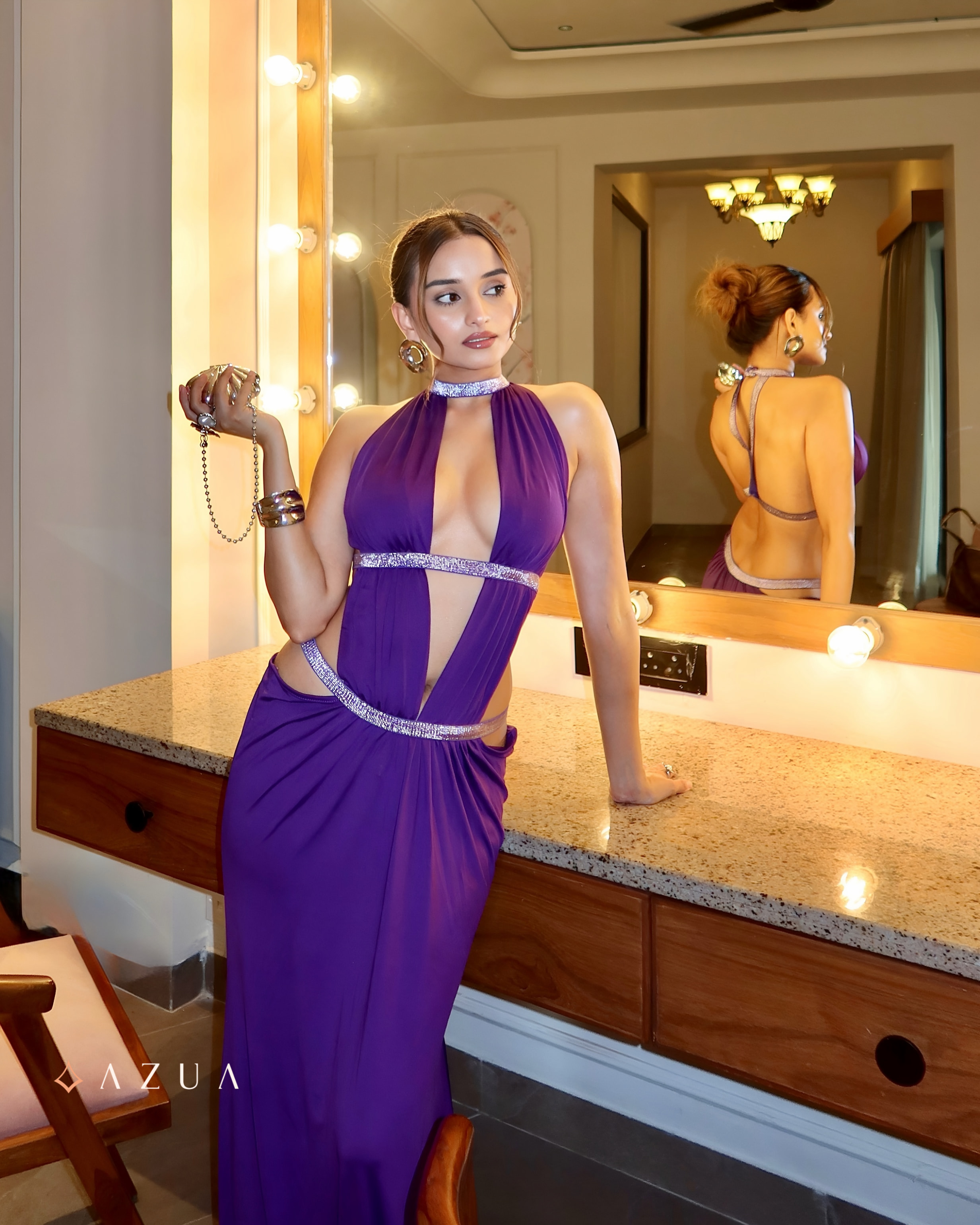 Cut Out Maxi Dress - Violet_img_0