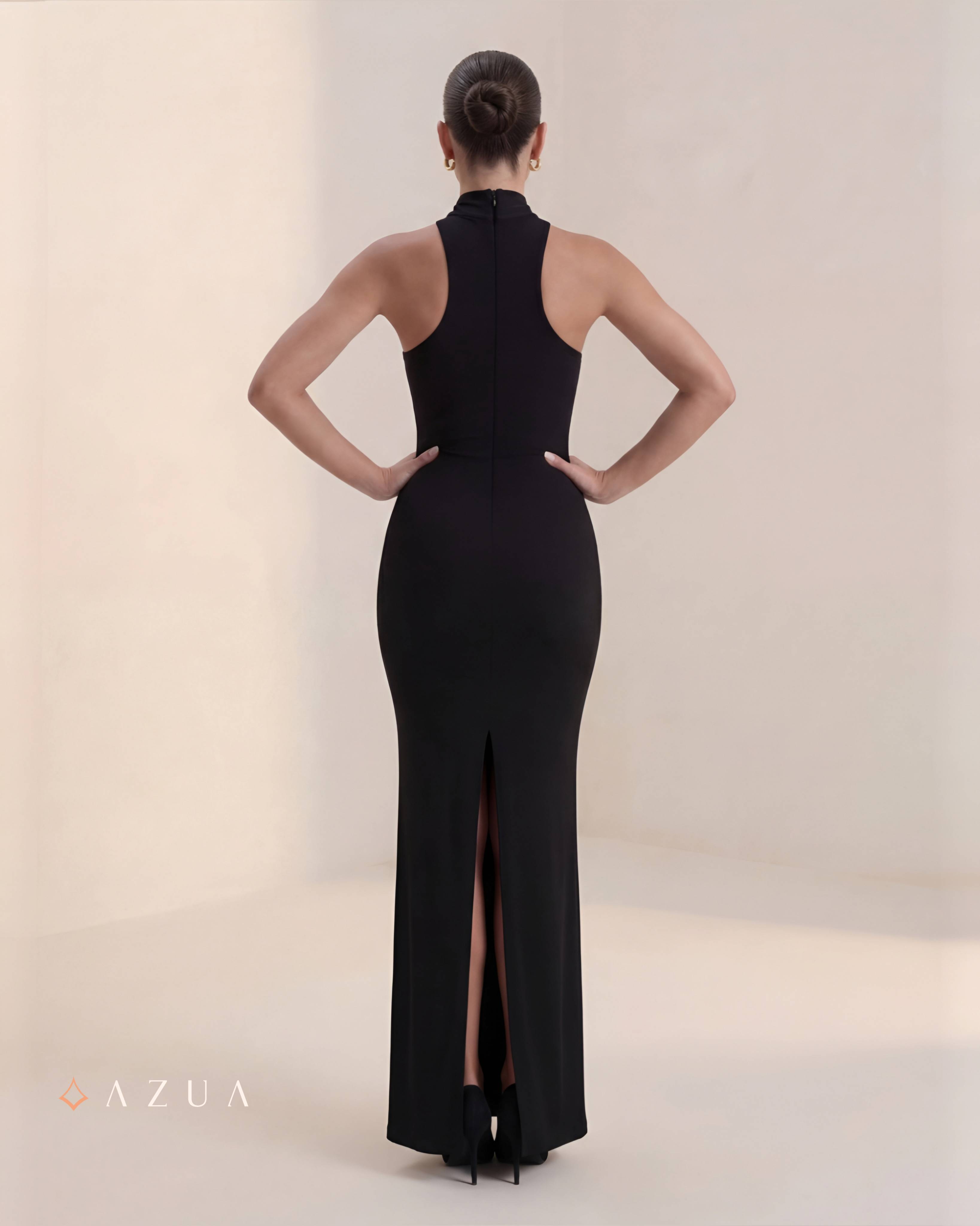 Midnight Halo Halter Dress_img_3