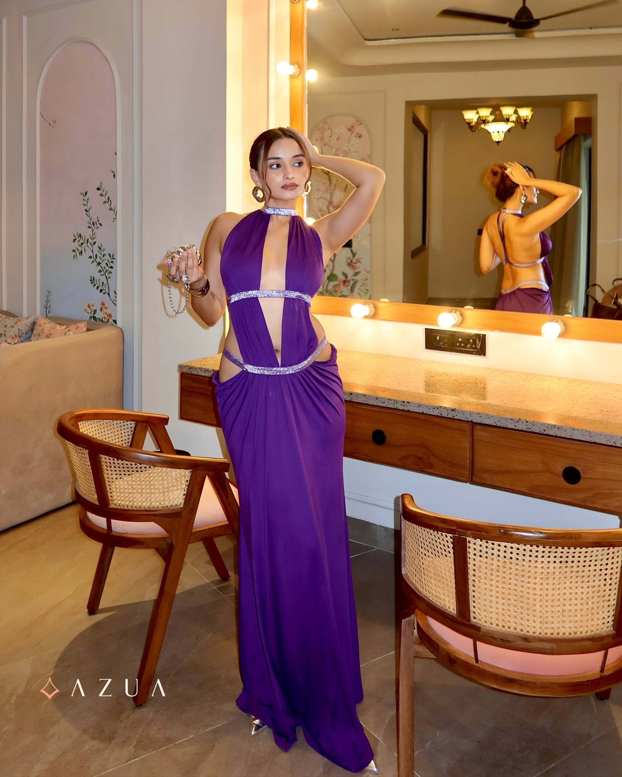 Cut Out Maxi Dress - Violet_img_6