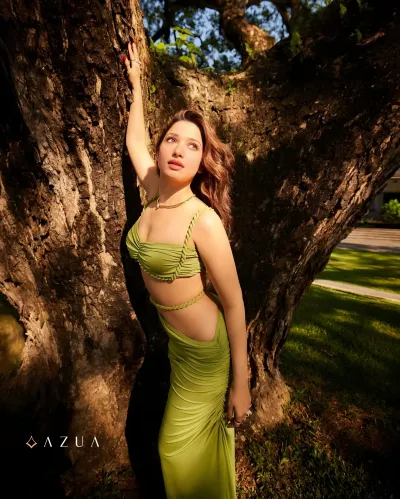 Aurora Lights Skirt Set- Green_img_0
