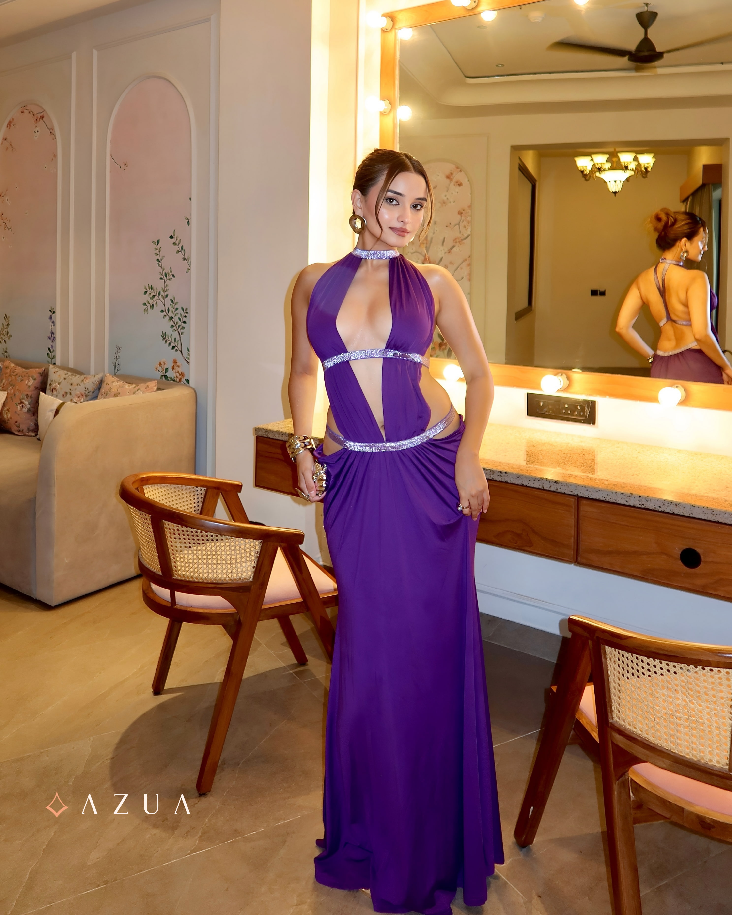 Cut Out Maxi Dress - Violet_img_4