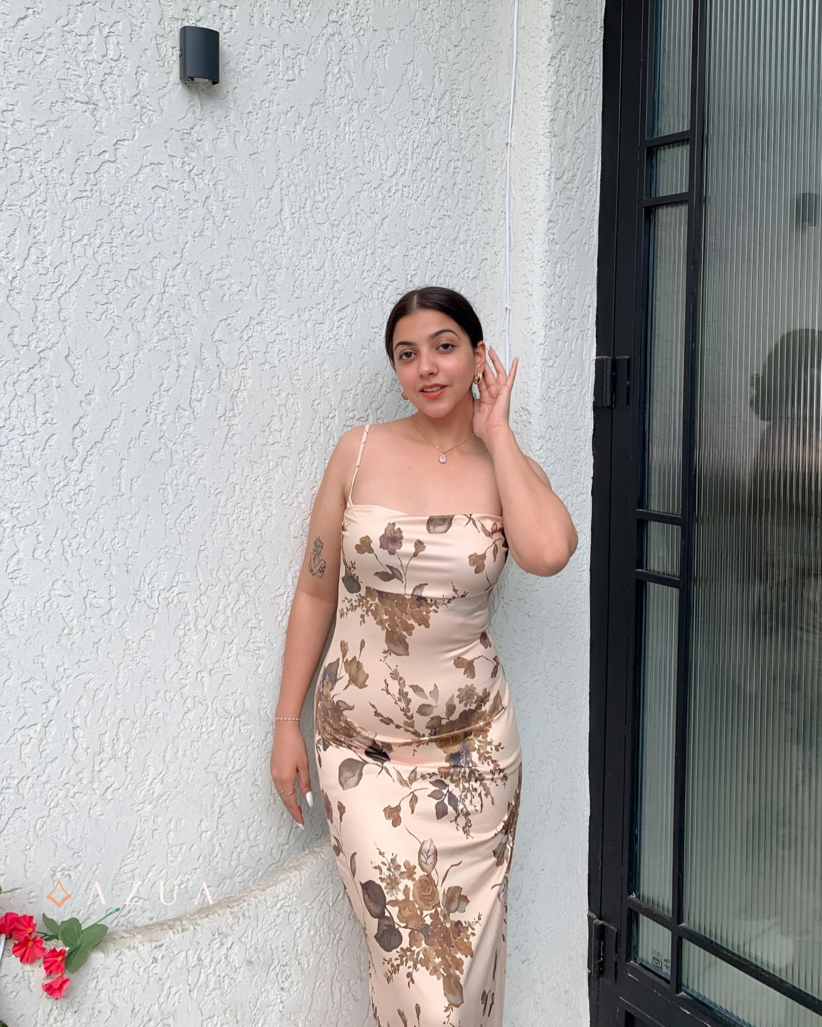 Floral Graphic Print Maxi Dress_img_4
