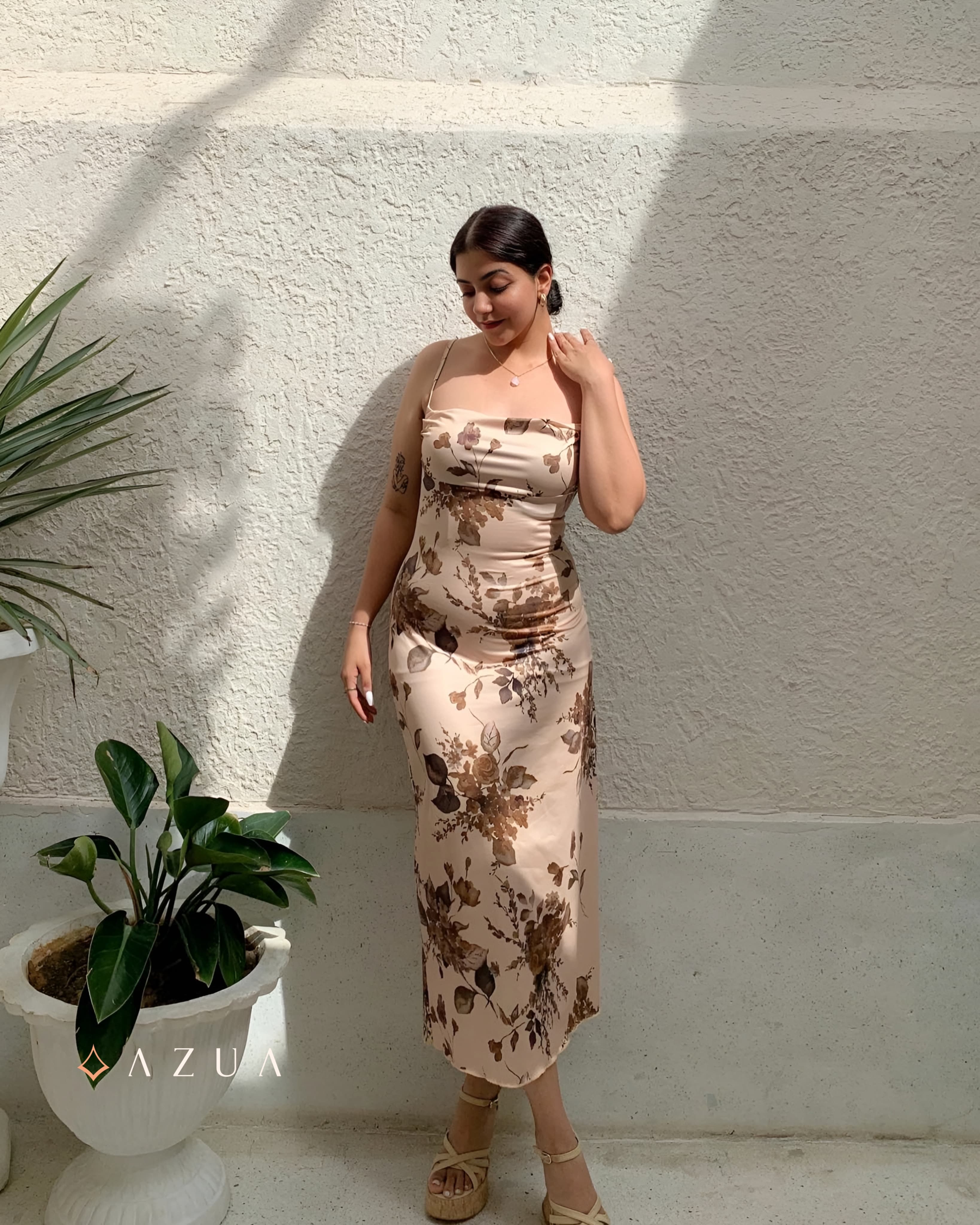 Floral Graphic Print Maxi Dress_img_0