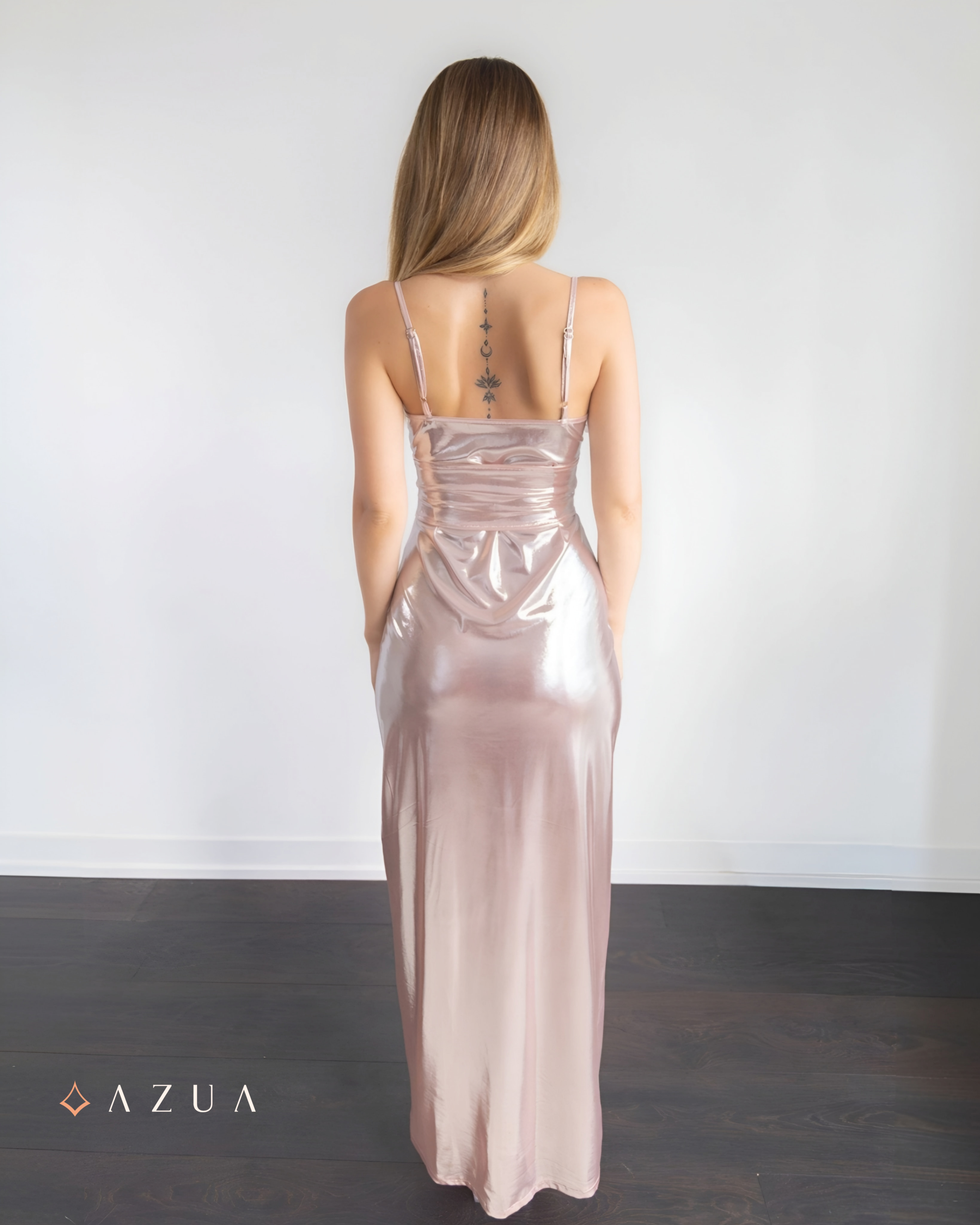 Serena Lace-Up Satin Maxi Dress_img_1