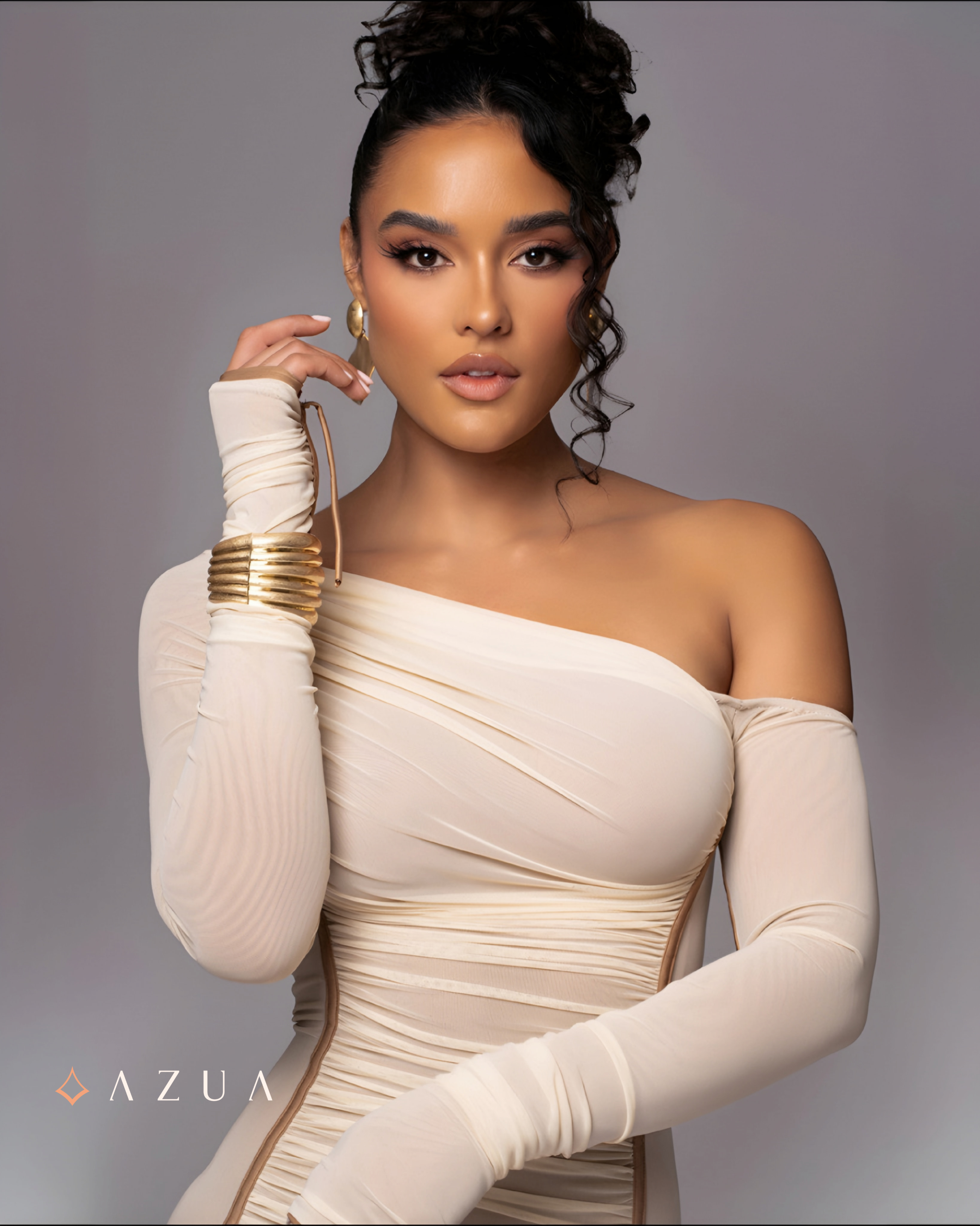 One Shoulder Ruched Bodycon_img_3