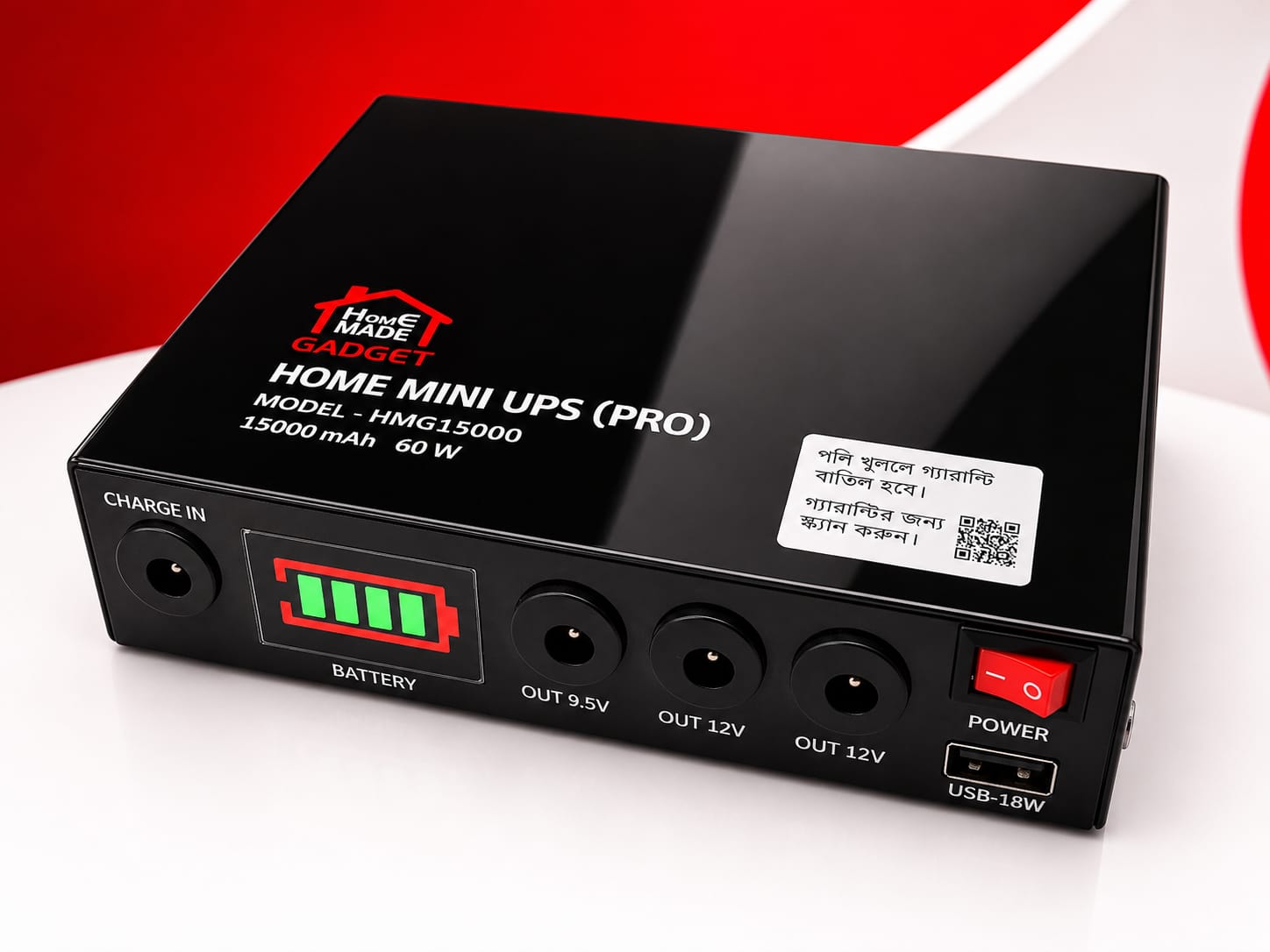 15000 mAh , 8-10 Hours Backup Guarantee|Home Mini Ups Pro_img_1
