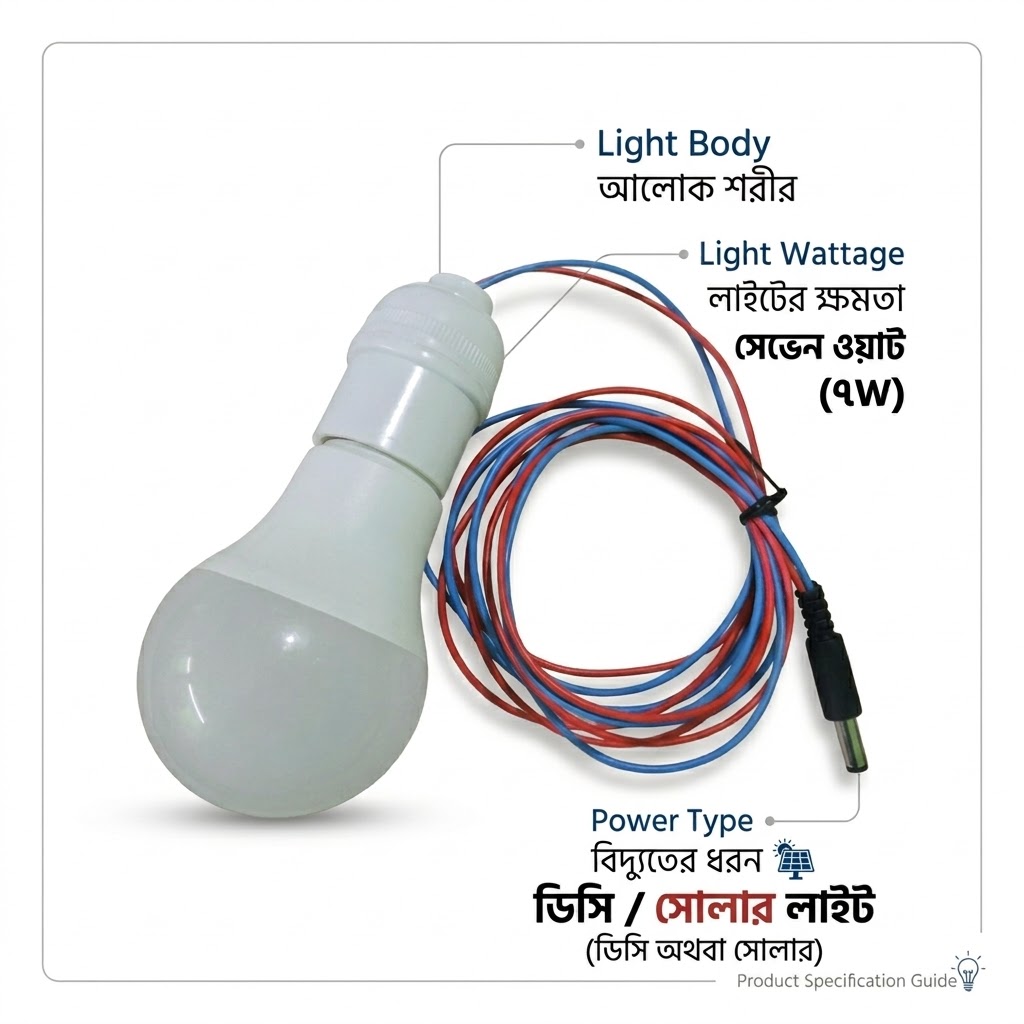 ৭ ওয়াট সোলার বাল্ব