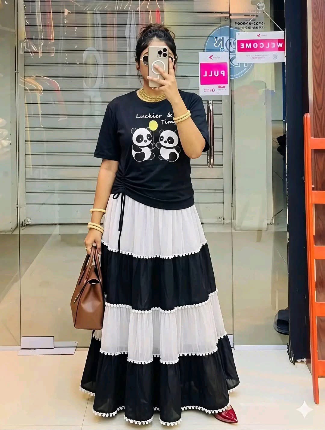 Skirt and Tshirt Set