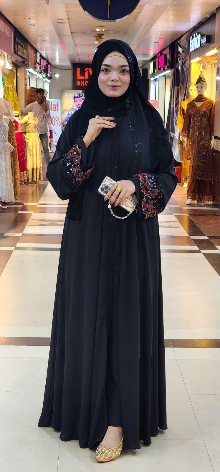 best quality Dubai cherry borka with hijab_img_1