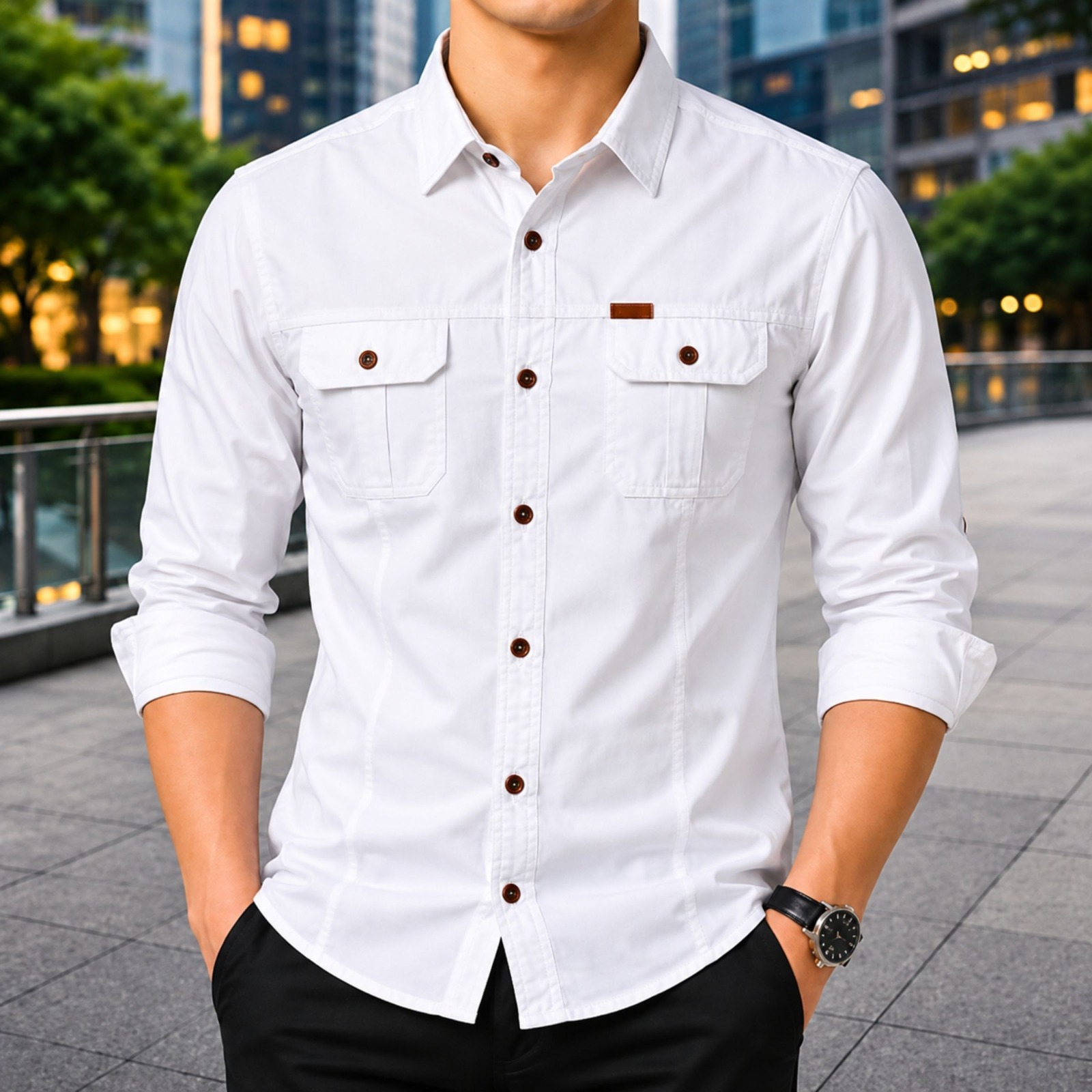 Stylish Full Sleeve Panel Shirt_img_6