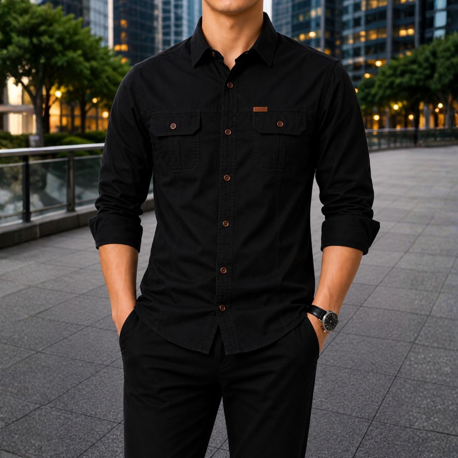 Stylish Full Sleeve Panel Shirt_img_5