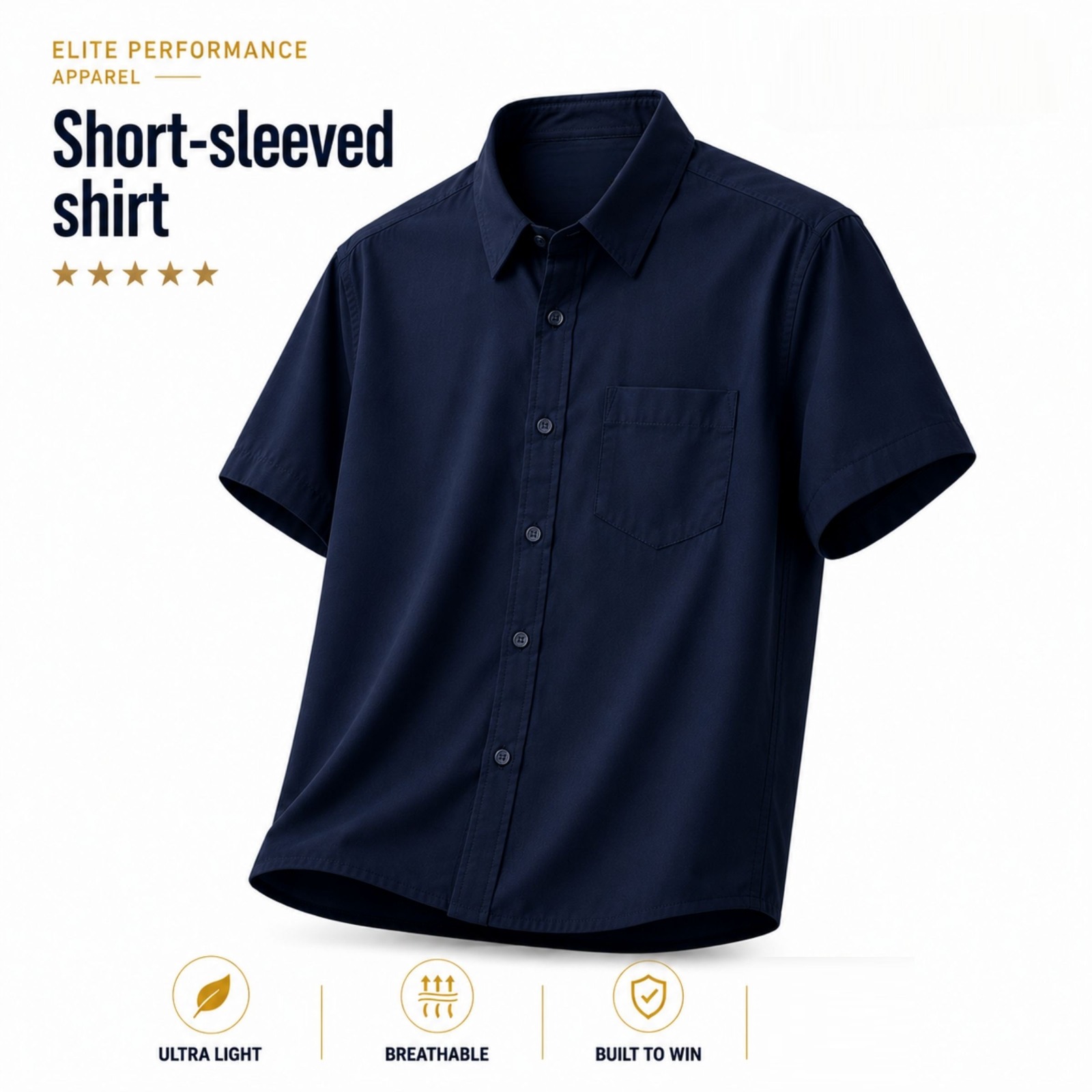 Premium Oxford Cotton Half Sleeve Shirt_img_5
