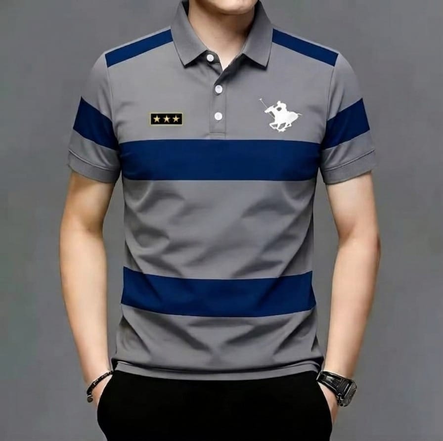 Striped Super Premium Half Sleeve polo Shirts