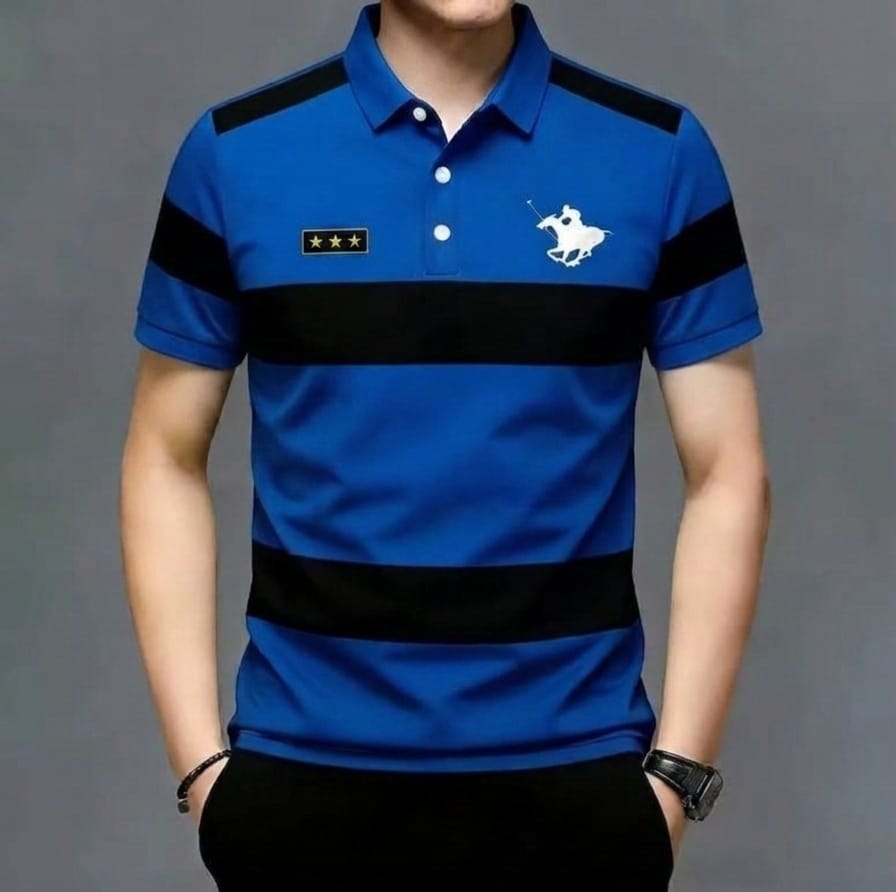 Striped Super Premium Half Sleeve polo Shirts_img_1