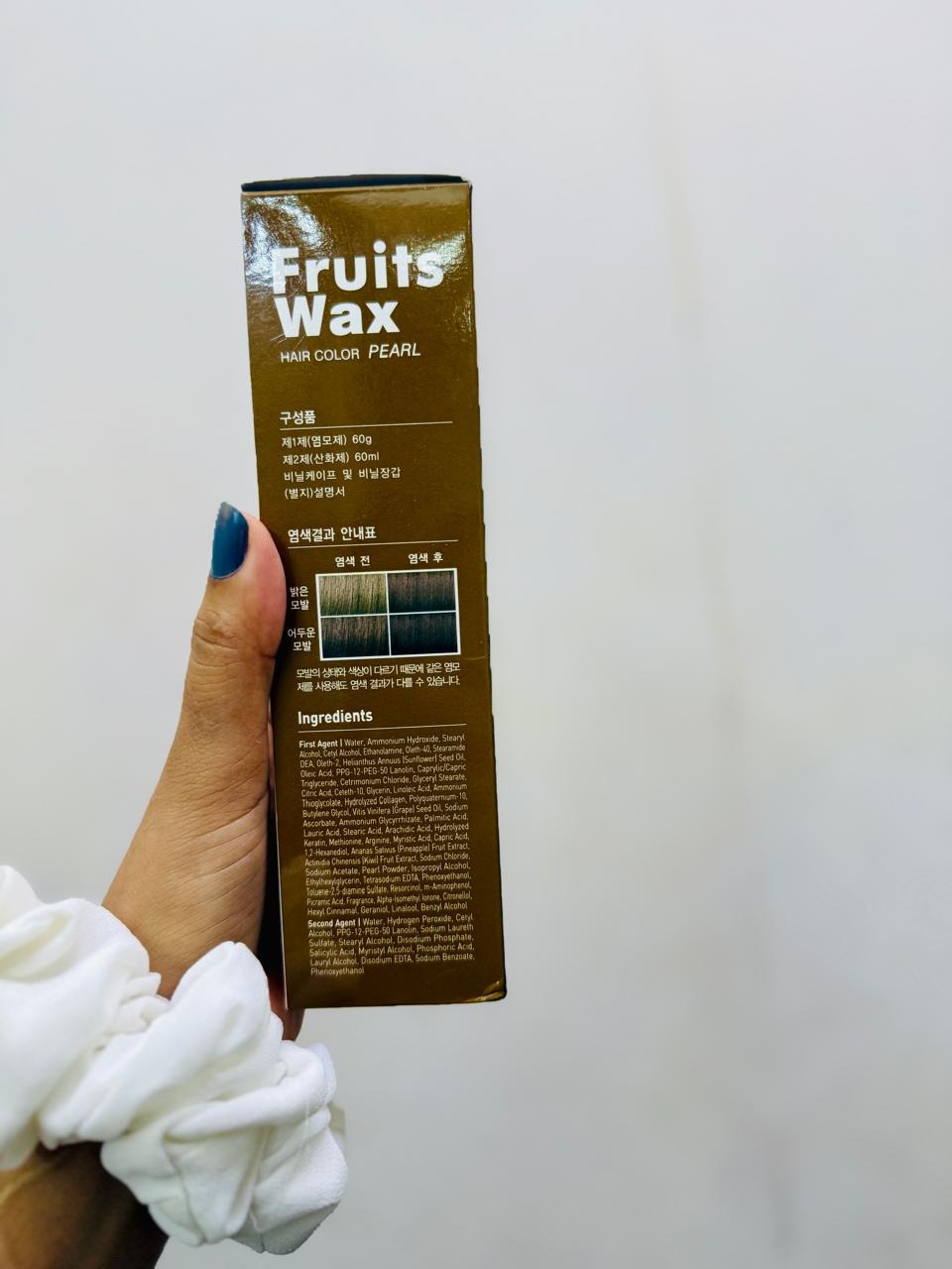 Welcos Fruits Wax Hair Color Pearl (6-light blonde)_img_1