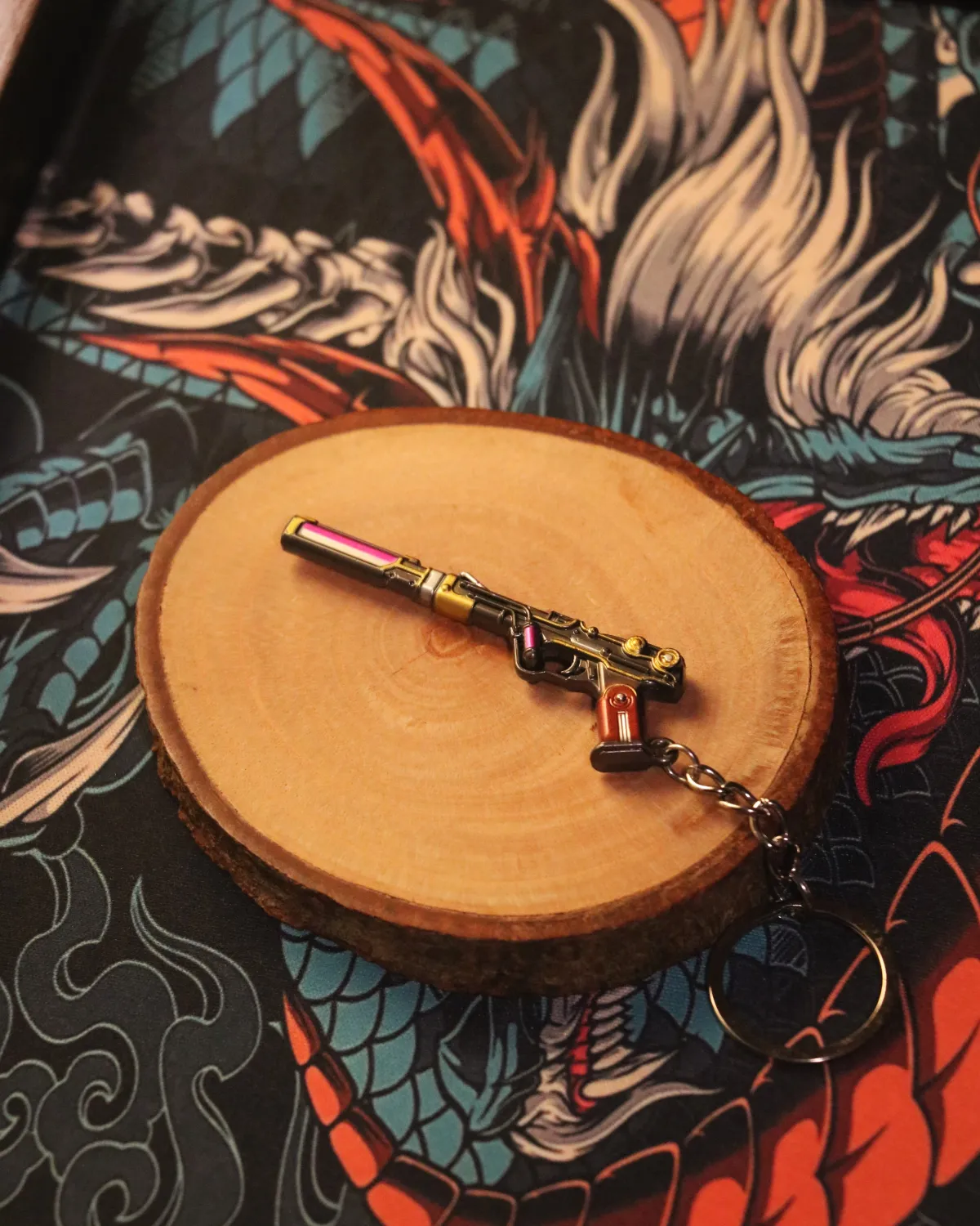 𝗠𝗘𝗧𝗔𝗟 Magepunk Ghost Keychain - Image 1