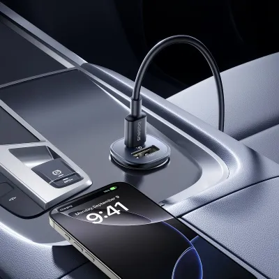 Baseus Car Charger GoTrip Series Dual Output 30W | Type-C PD & USB-A_img_1